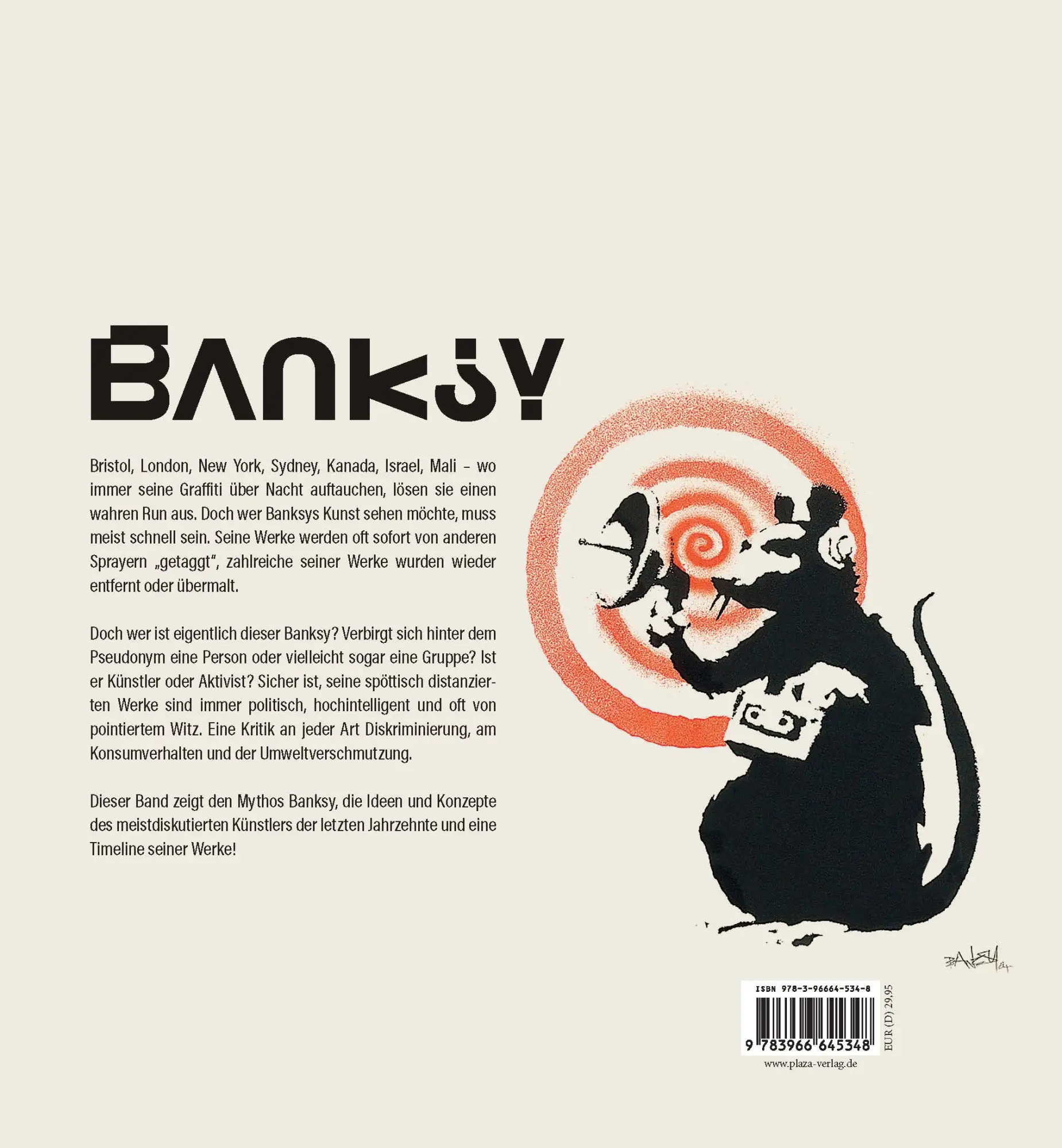 Rückseite: 9783966645348 | Banksy - Die Kunst der Straße im großen Bildband | Antonelli (u. a.)