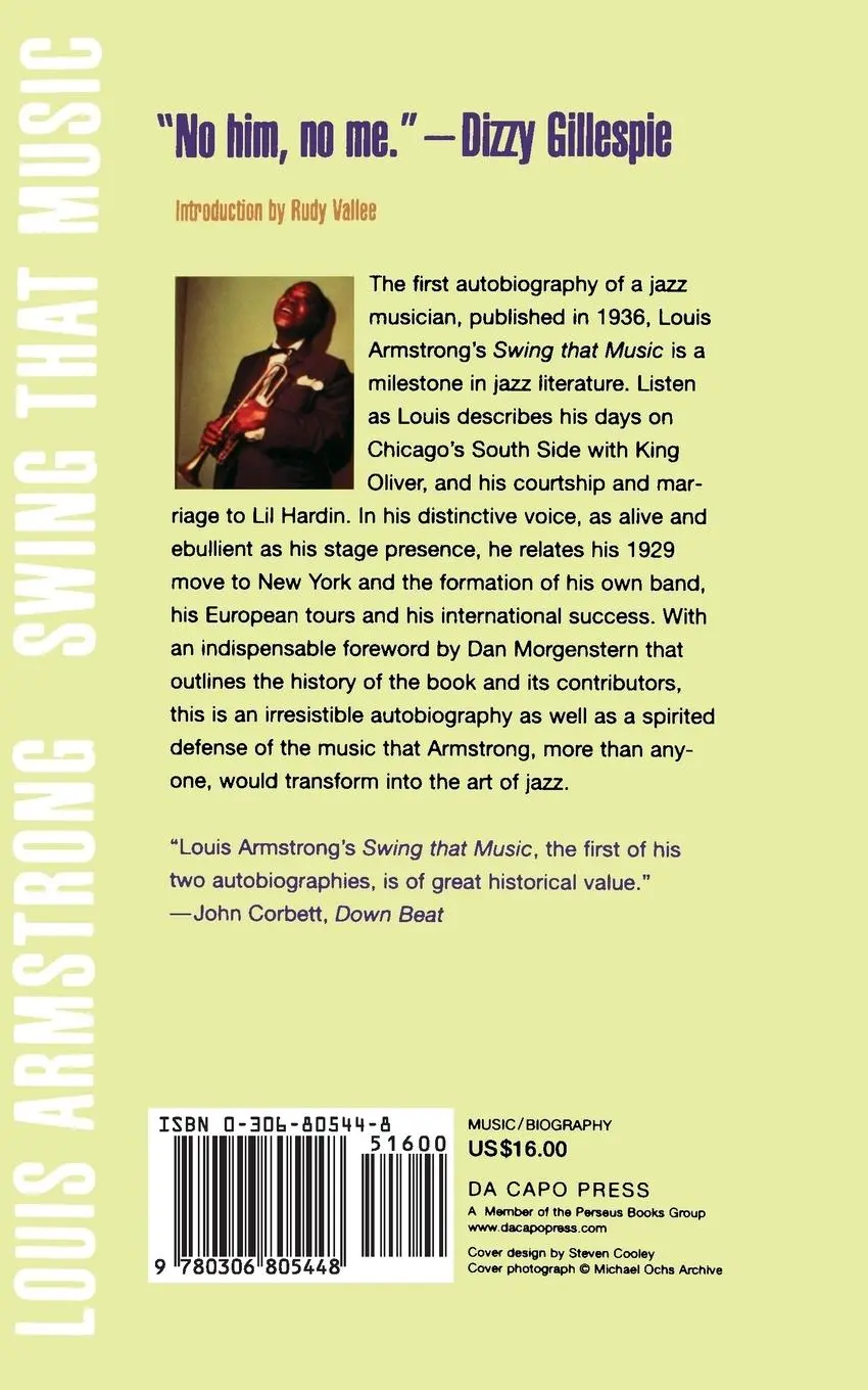 Rückseite: 9780306805448 | Swing That Music | Louis Armstrong | Taschenbuch | Englisch | 1993