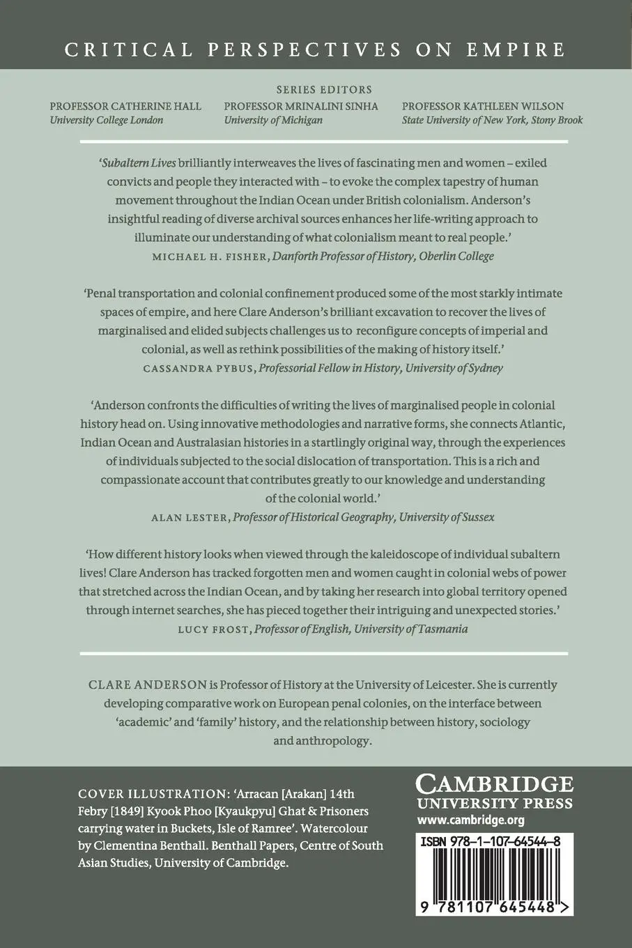 Rückseite: 9781107645448 | Subaltern Lives | Clare Anderson | Taschenbuch | Englisch | 2016