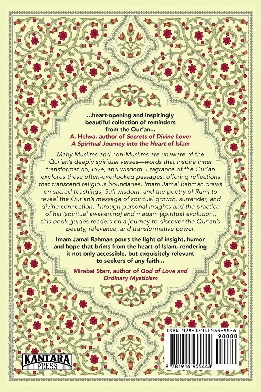 Rückseite: 9781916955448 | Fragrance of the Qur'an | Reflections on verses of beauty and wisdom