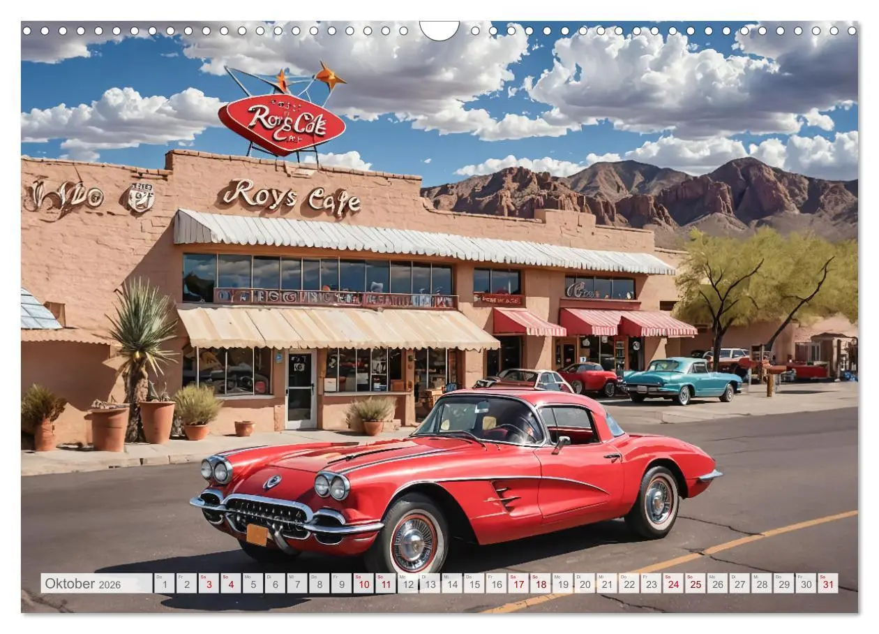 Bild: 9783457395448 | Virtual Classic Cars (Wandkalender 2026 DIN A3 quer), CALVENDO...