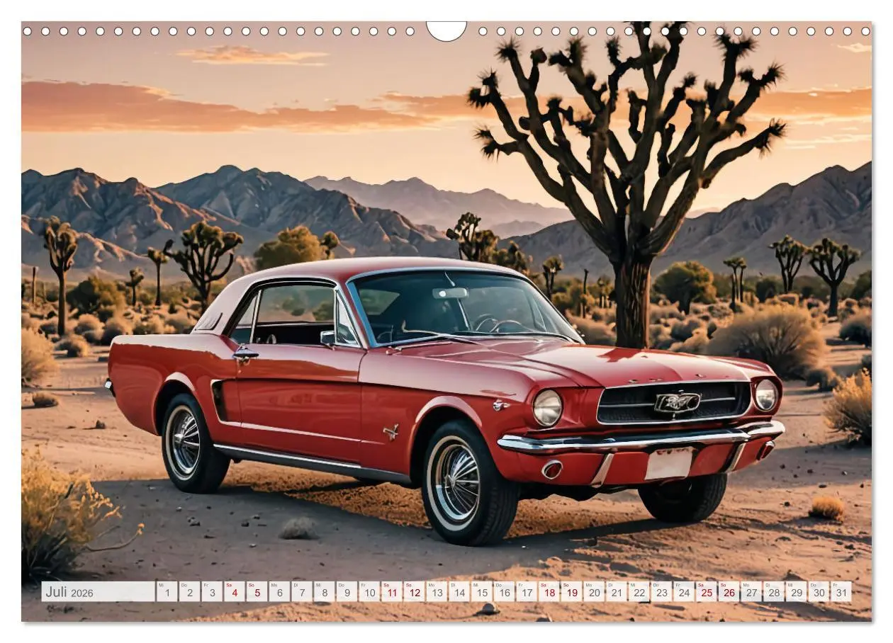 Bild: 9783457395448 | Virtual Classic Cars (Wandkalender 2026 DIN A3 quer), CALVENDO...