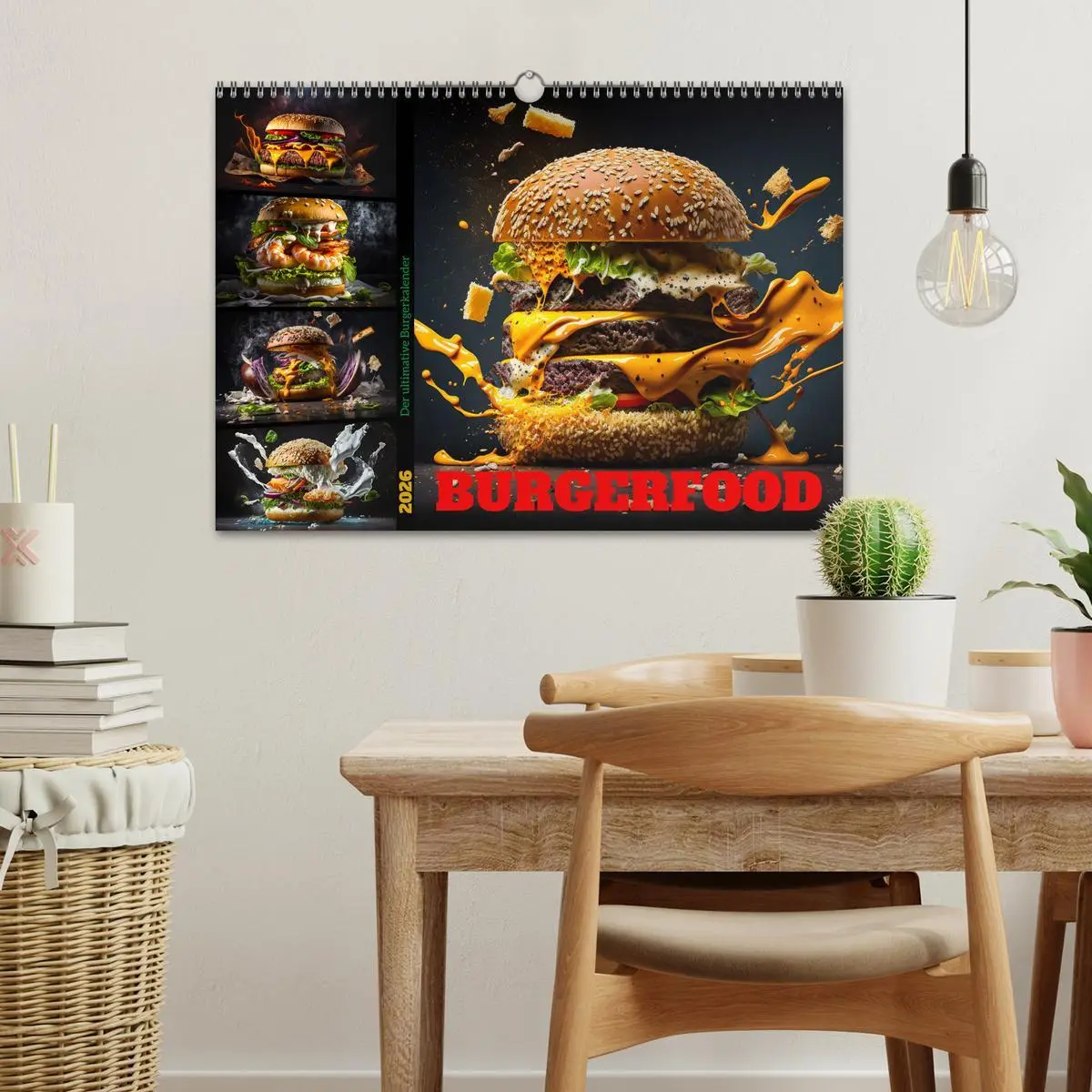 Bild: 9783457535448 | Burgerfood (Wandkalender 2026 DIN A3 quer), CALVENDO Monatskalender