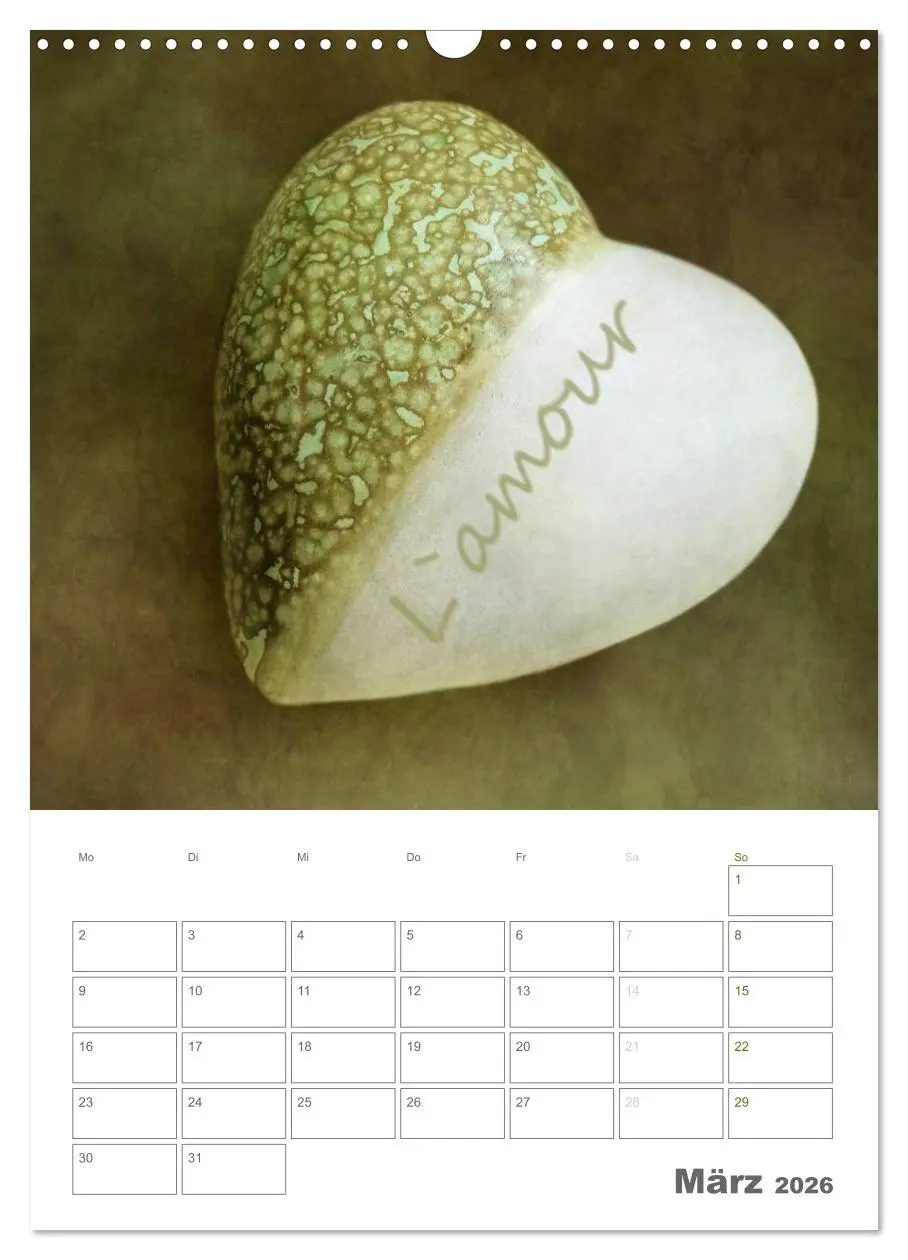 Bild: 9783516485448 | Herzen (Wandkalender 2026 DIN A3 hoch), CALVENDO Monatskalender | Otto