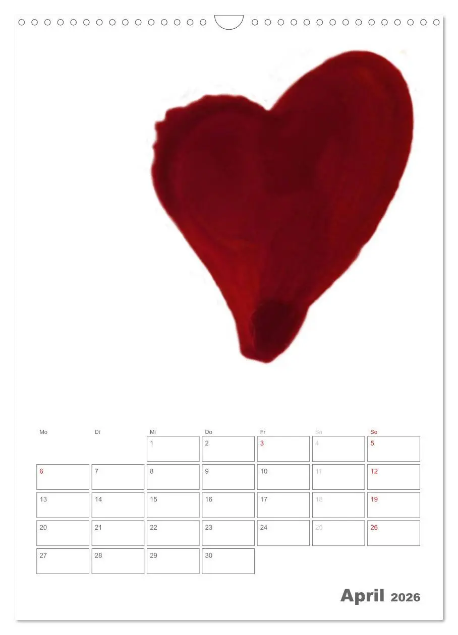 Bild: 9783516485448 | Herzen (Wandkalender 2026 DIN A3 hoch), CALVENDO Monatskalender | Otto