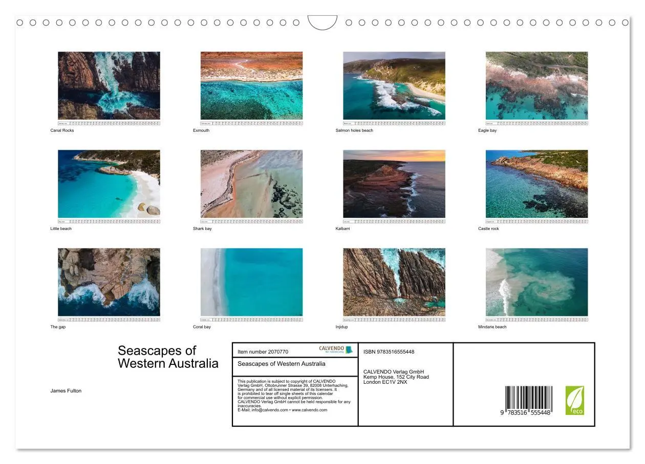Bild: 9783516555448 | Seascapes of Western Australia (Wall Calendar 2026 DIN A3...