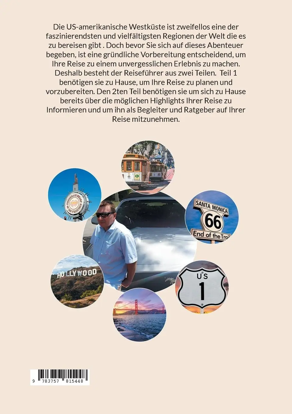 Rückseite: 9783757815448 | Die US Westküste | Ein Reiseführer | Thomas Sahner | Taschenbuch