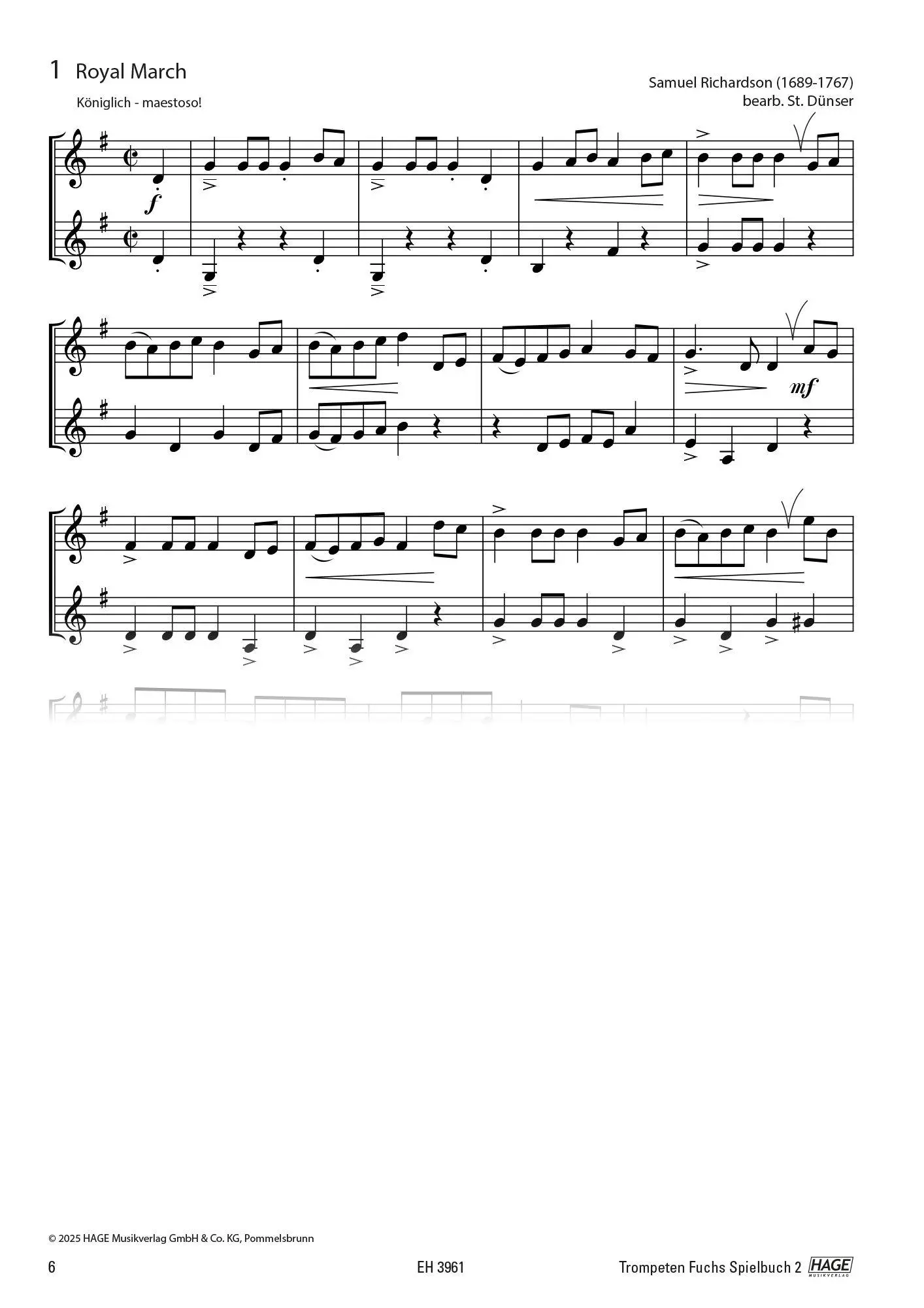 Bild: 9783866265448 | Trompeten Fuchs Spielbuch, Band 2 | Stefan Dünser | Broschüre | 80 S.