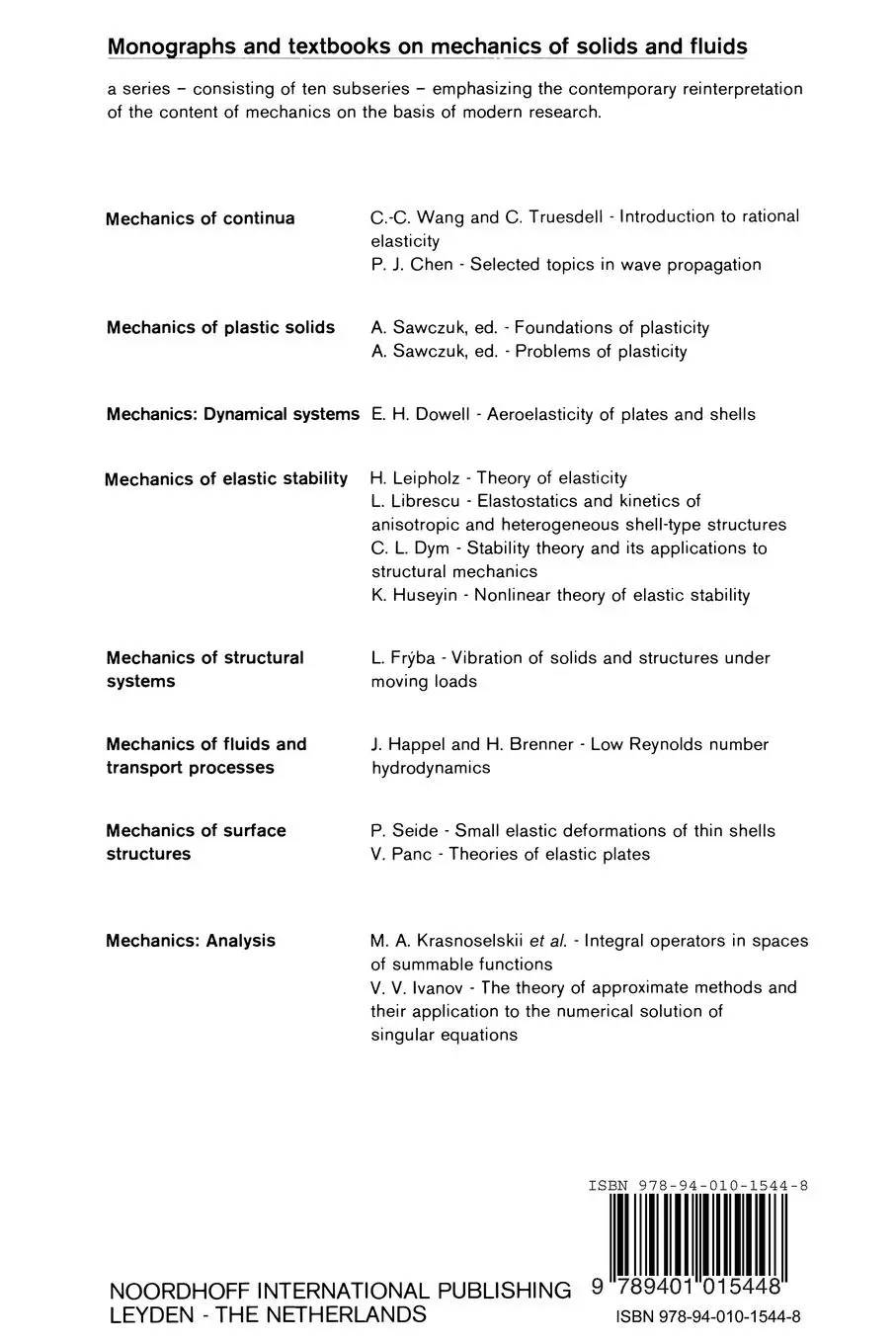 Rückseite: 9789401015448 | Integral operators in spaces of summable functions | Taschenbuch
