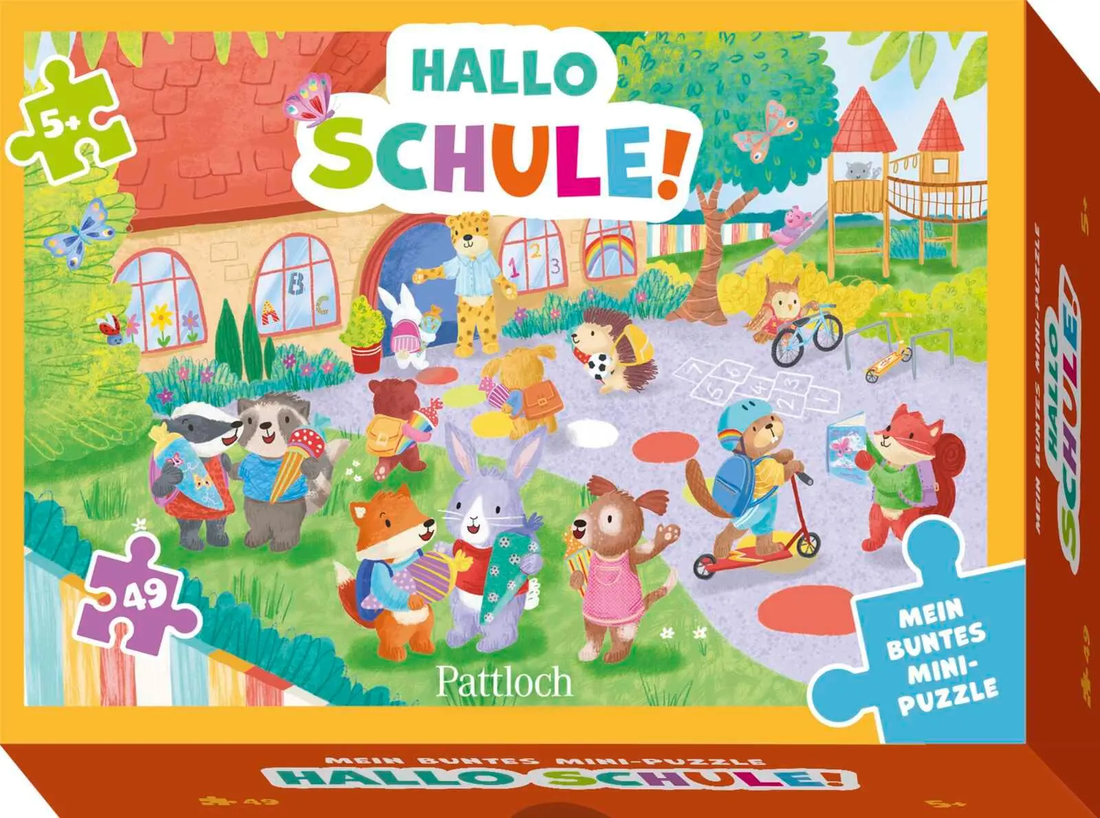 Cover: 4260308345548 | Mein buntes Mini-Puzzle - Hallo Schule! | Pattloch Verlag | Spiel