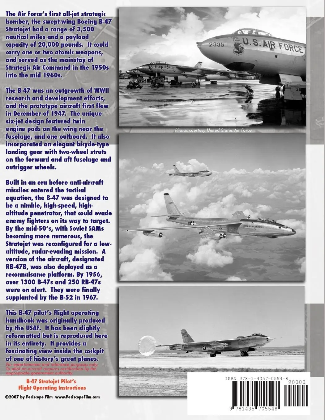 Rückseite: 9781435705548 | B-47 Stratojet Pilot's Flight Operating Instructions | Force | Buch