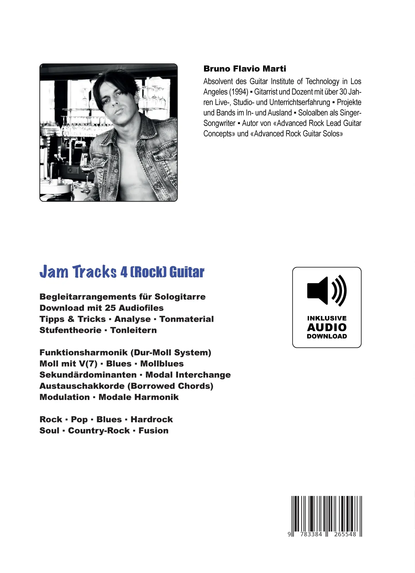 Rückseite: 9783384265548 | Jam Tracks 4 (Rock) Guitar | Bruno Flavio Marti | Taschenbuch | 104 S.