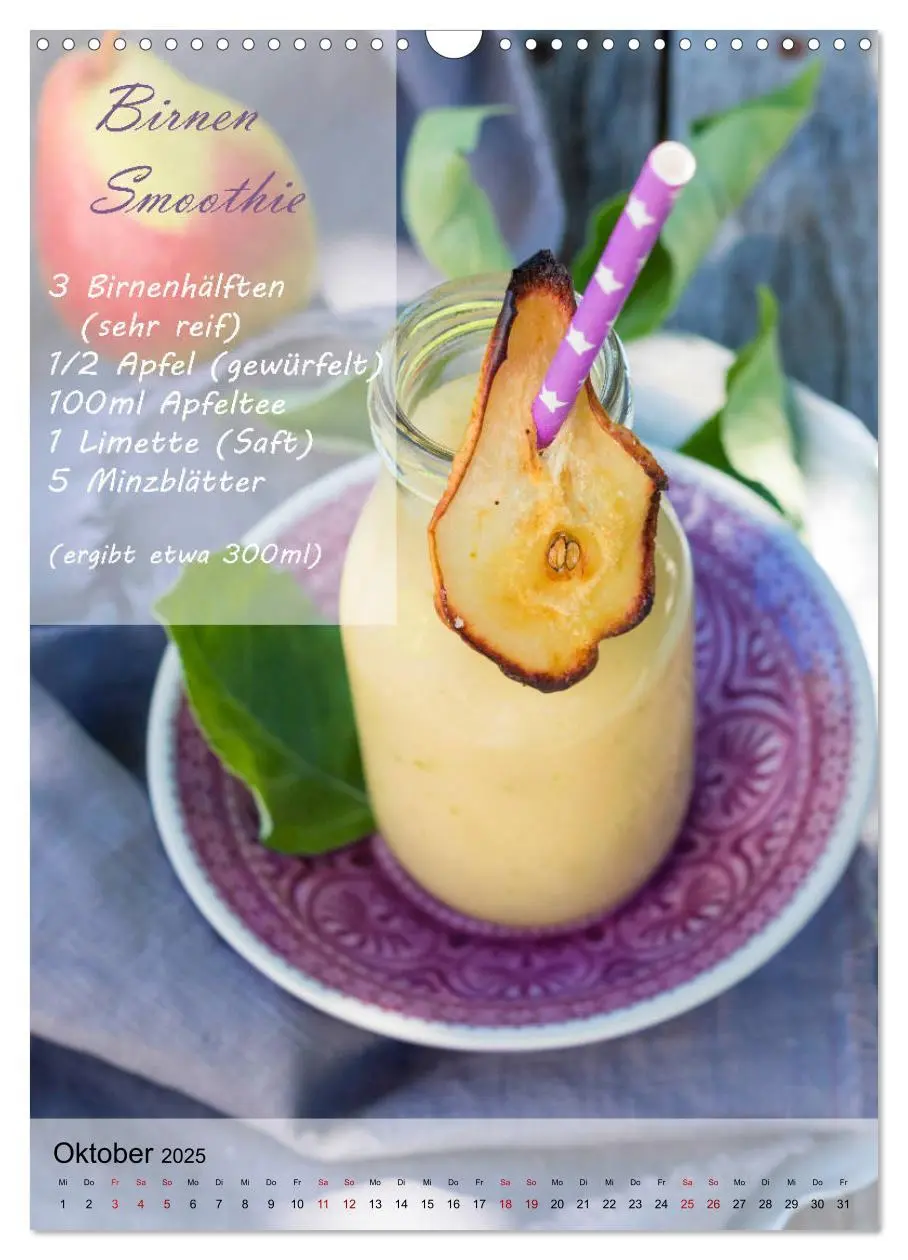 Bild: 9783435985548 | Smoothies zum Selbermachen (Wandkalender 2025 DIN A3 hoch),...