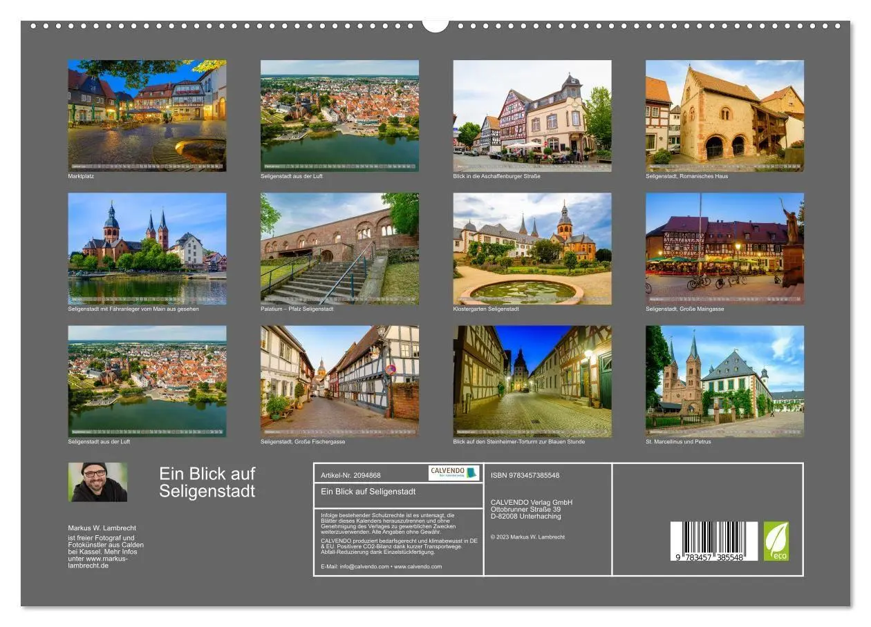 Bild: 9783457385548 | Ein Blick auf Seligenstadt (hochwertiger Premium Wandkalender 2026...