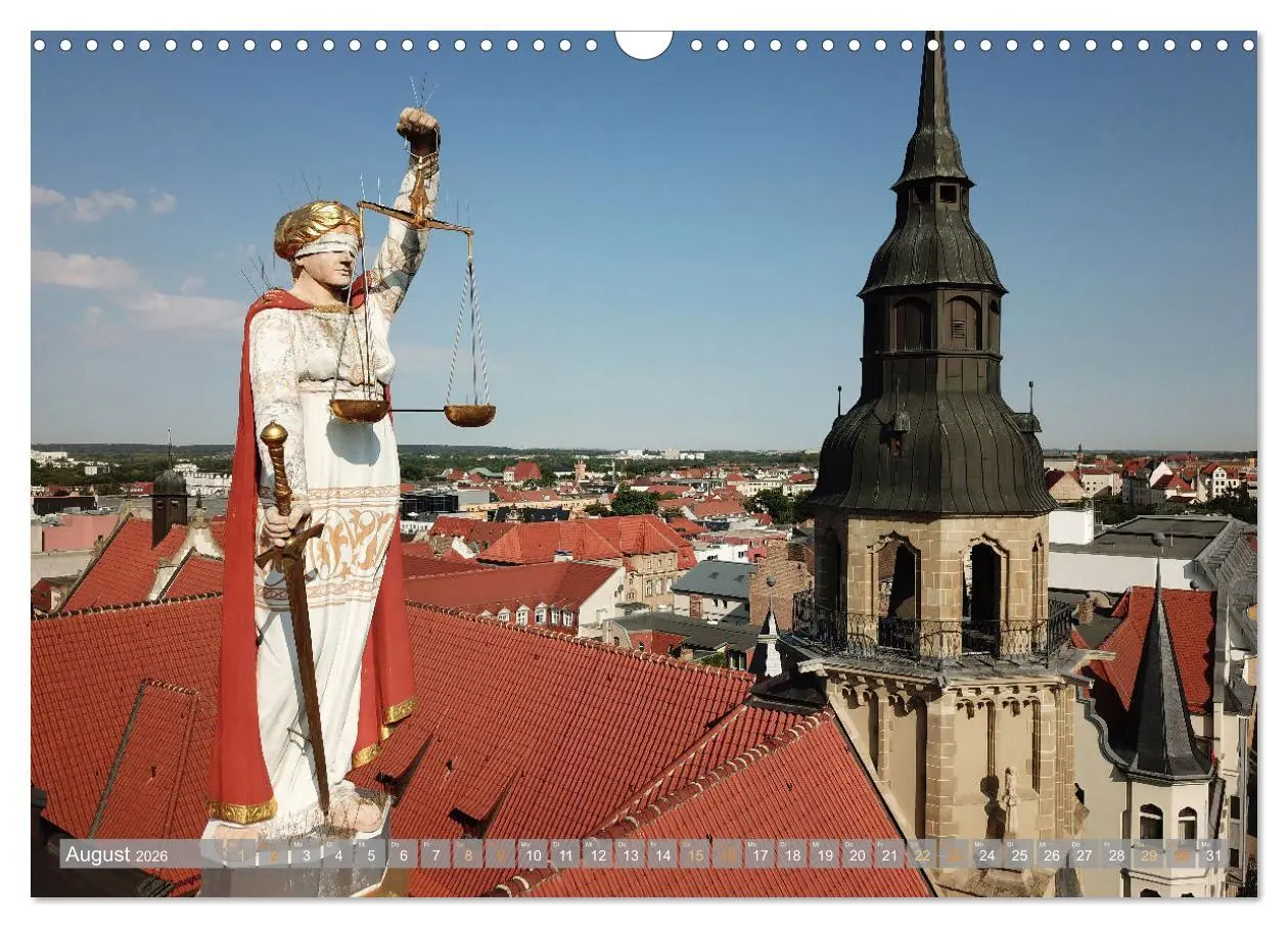 Bild: 9783457525548 | HALLE SAALE GEDROHNT 2026 (Wandkalender 2026 DIN A3 quer), CALVENDO...