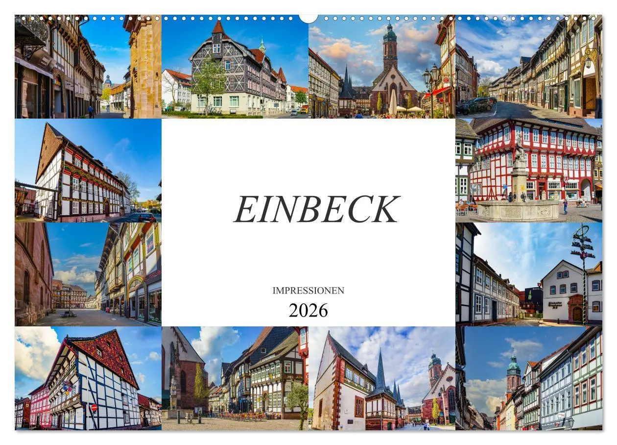 Cover: 9783457695548 | Einbeck Impressionen (Wandkalender 2026 DIN A2 quer), CALVENDO...