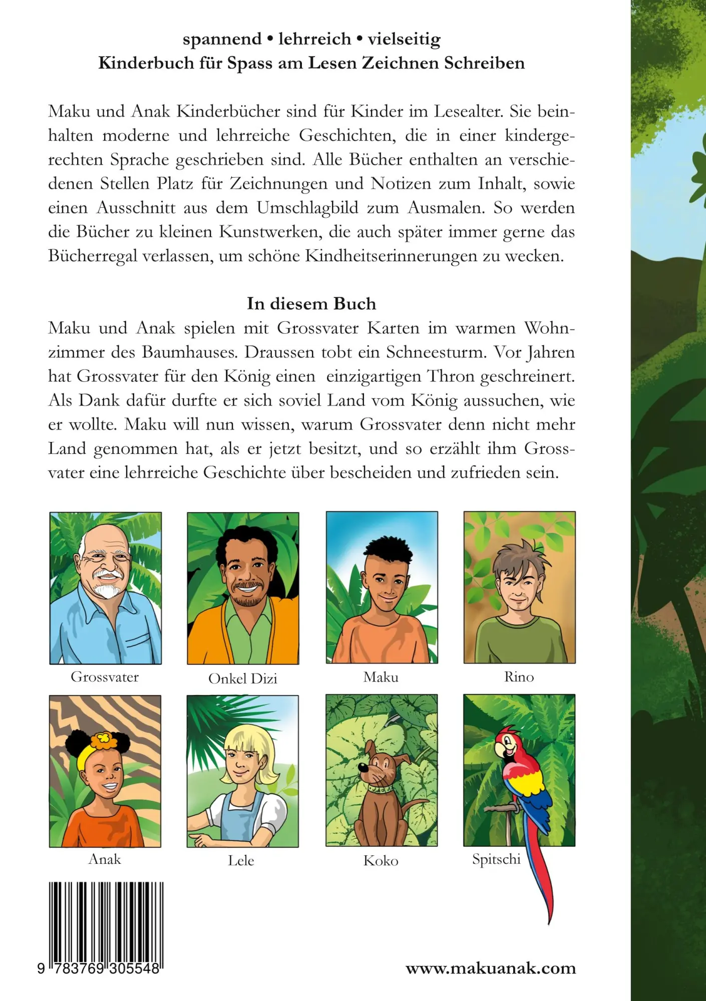 Rückseite: 9783769305548 | Maku und Anak Bescheiden und zufrieden | Peter Nützi | Buch | 56 S.