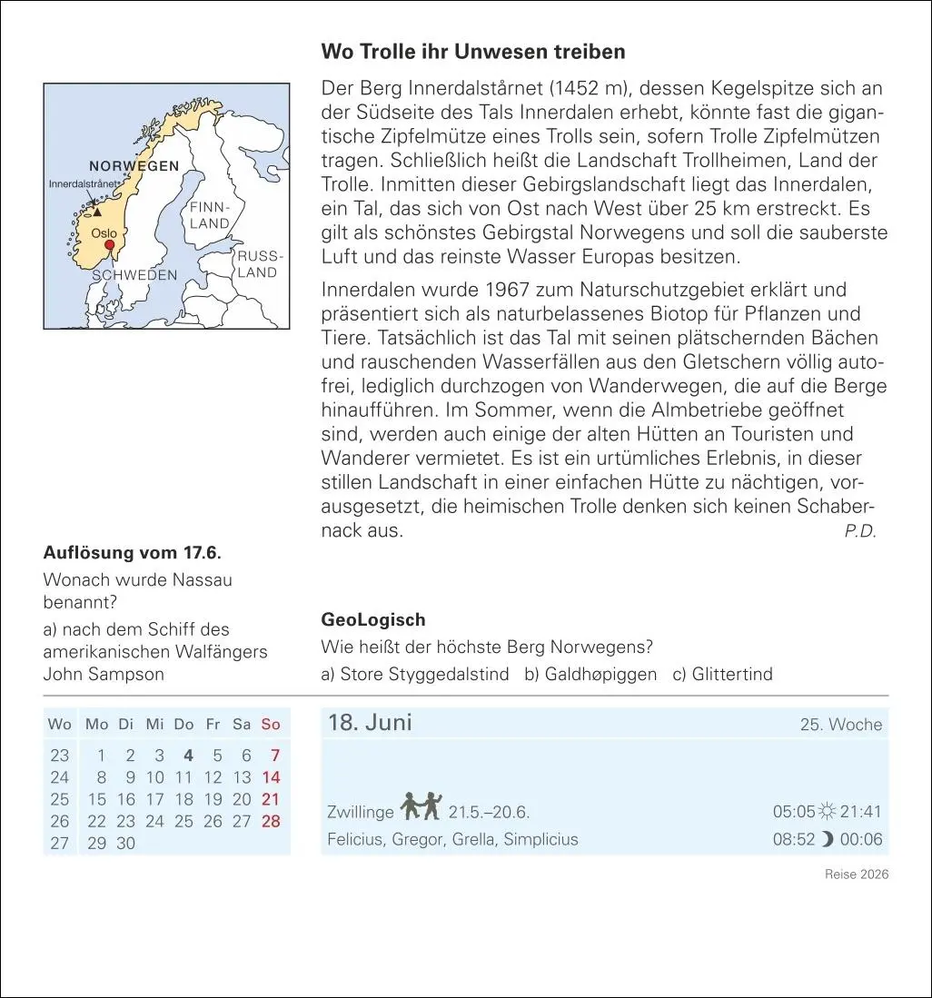 Bild: 9783840035548 | Reise Tagesabreißkalender 2026 - Kulturkalender - Städte, Menschen,...