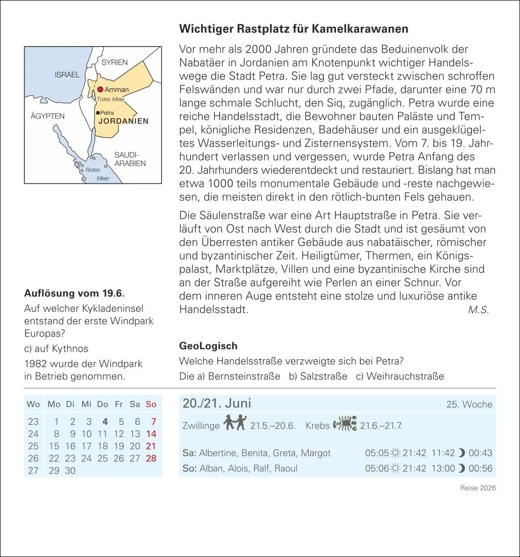 Bild: 9783840035548 | Reise Tagesabreißkalender 2026 - Kulturkalender - Städte, Menschen,...