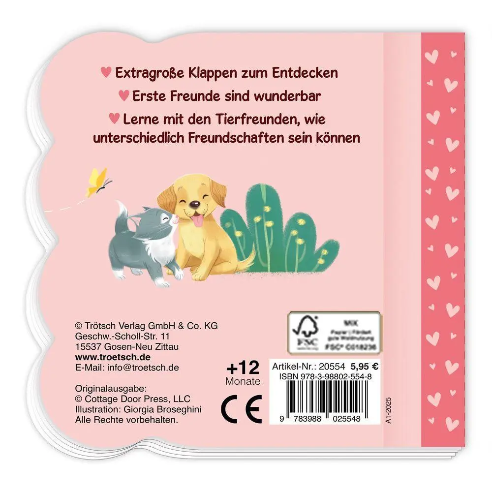 Bild: 9783988025548 | TRÖTSCH - Klappenbuch Meine ersten Tierfreunde Ab 1 Jahr | KG | Buch