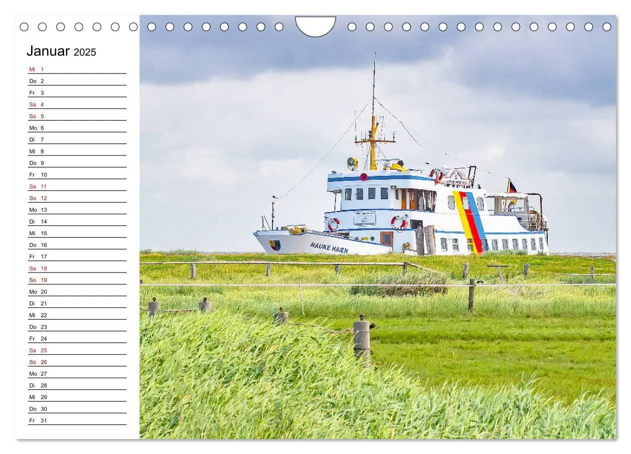 Bild: 9783435115648 | Hallig Hooge - Romantik Pur (Wandkalender 2025 DIN A4 quer),...
