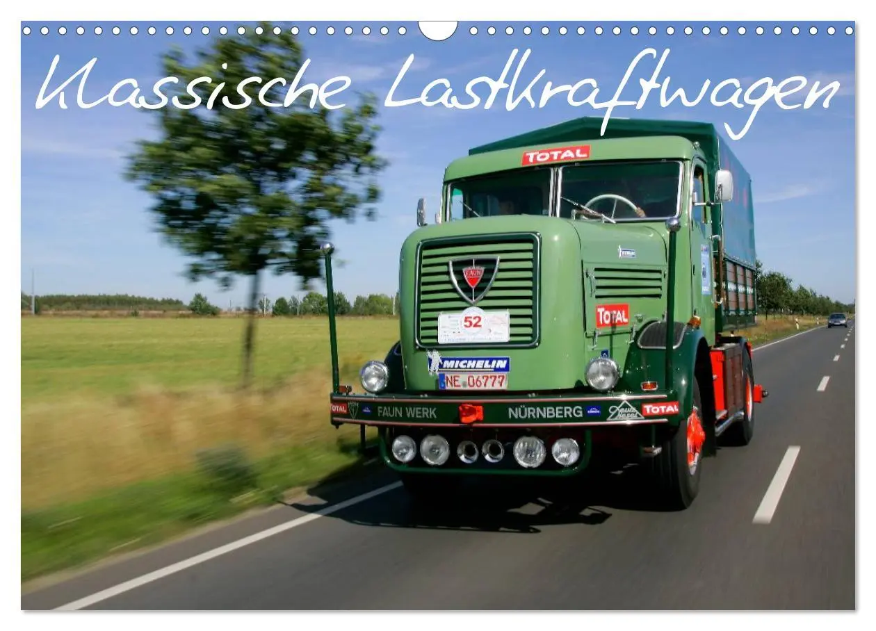 Cover: 9783516225648 | Klassische Lastkraftwagen (Wandkalender 2026 DIN A3 quer), CALVENDO...