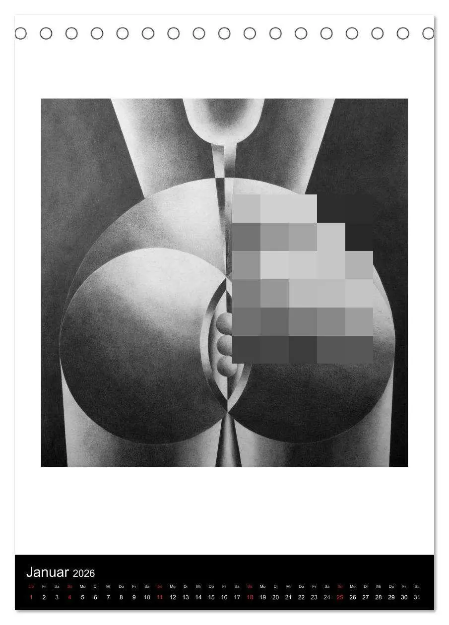 Bild: 9783516465648 | Akt abstrakt - Abstrakte Aktzeichnungen (Tischkalender 2026 DIN A5...