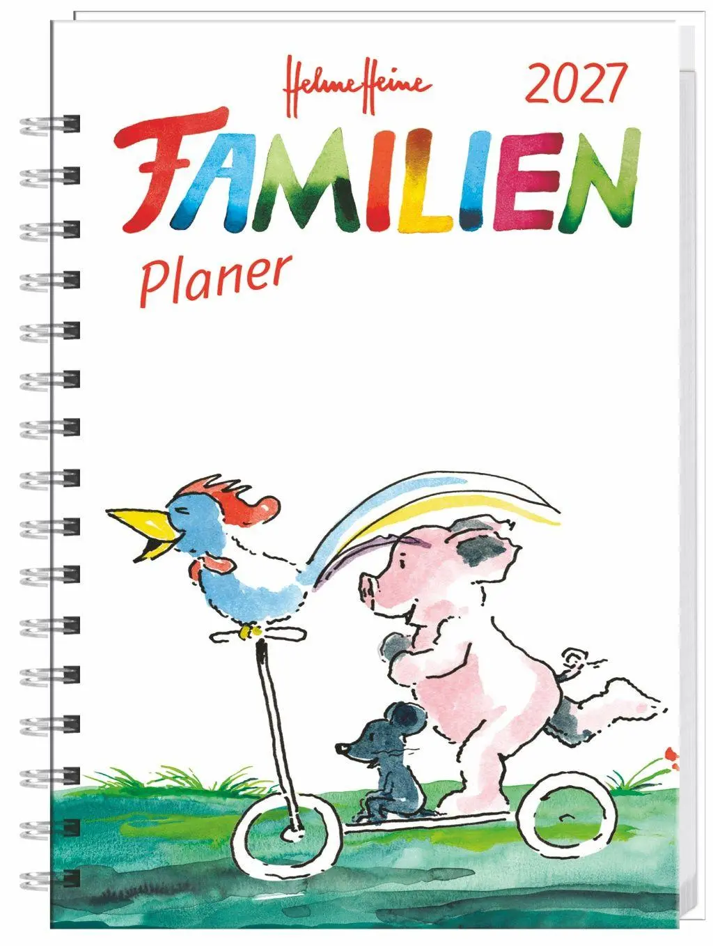 Cover: 9783756415748 | Helme Heine: Familienplaner-Buch A6 2027 | Helme Heine | Taschenbuch