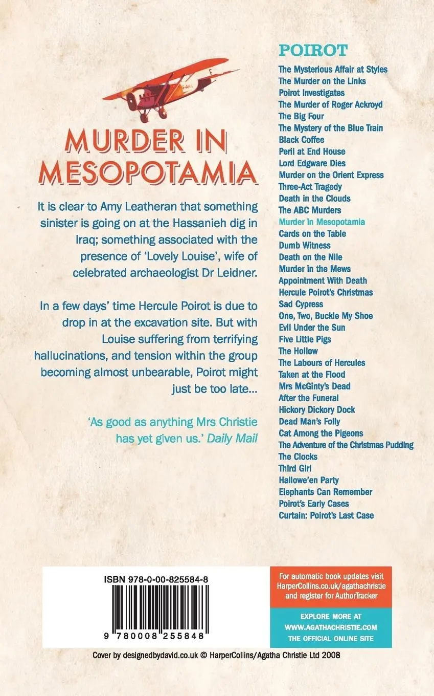 Rückseite: 9780008255848 | Murder in Mesopotamia | Agatha Christie | Taschenbuch | Englisch