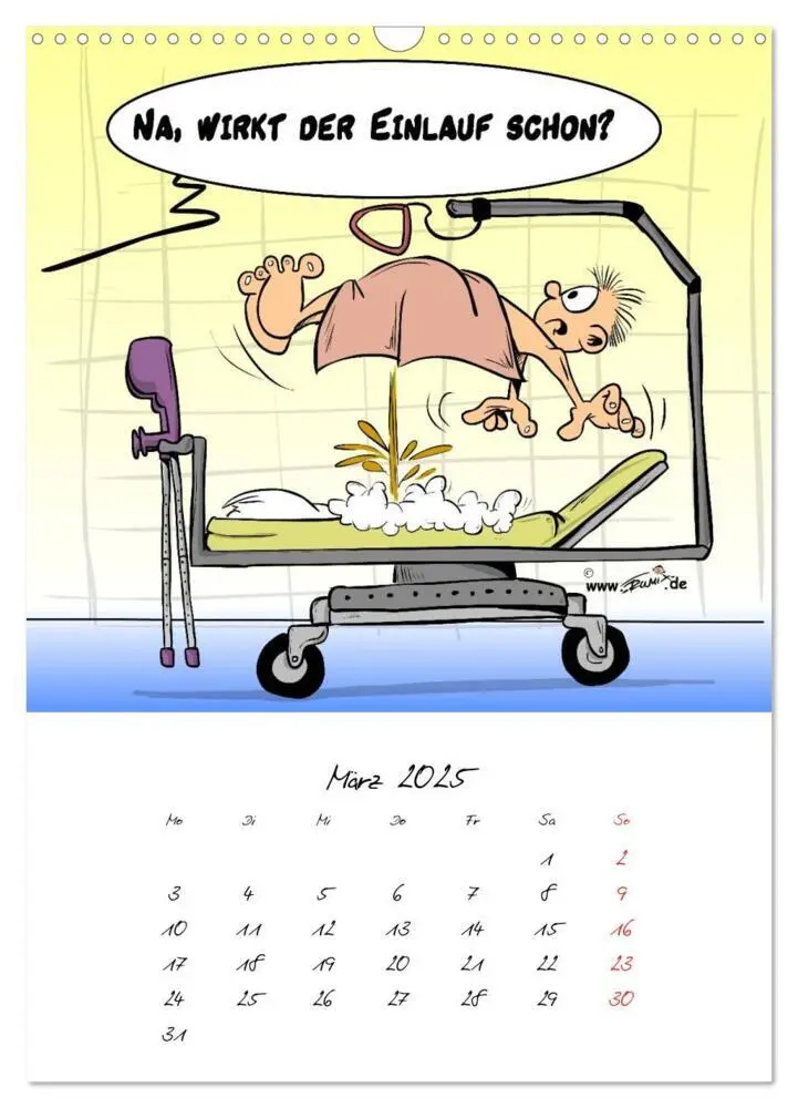 Bild: 9783457045848 | Trumix Cartoons - Gesundheit (Wandkalender 2025 DIN A3 hoch),...