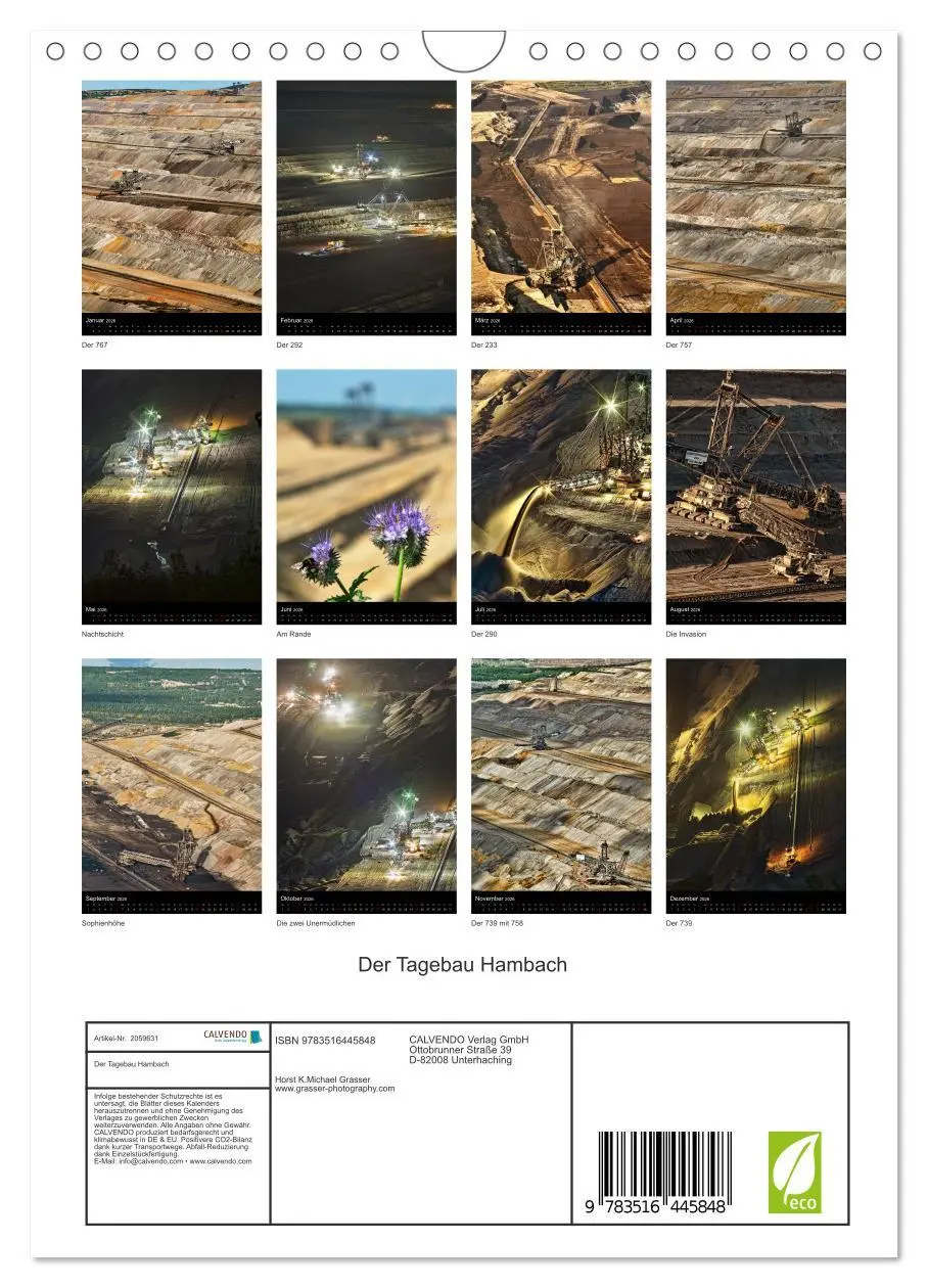 Bild: 9783516445848 | Der Tagebau Hambach (Wandkalender 2026 DIN A4 hoch), CALVENDO...