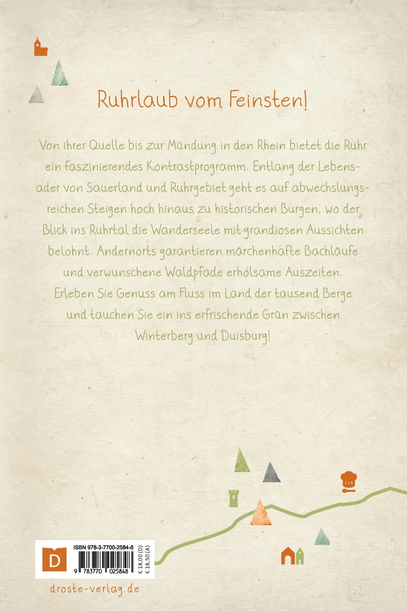 Rückseite: 9783770025848 | Ruhr. Wandern für die Seele | Wohlfühlwege | Thomas Dörmann | Buch