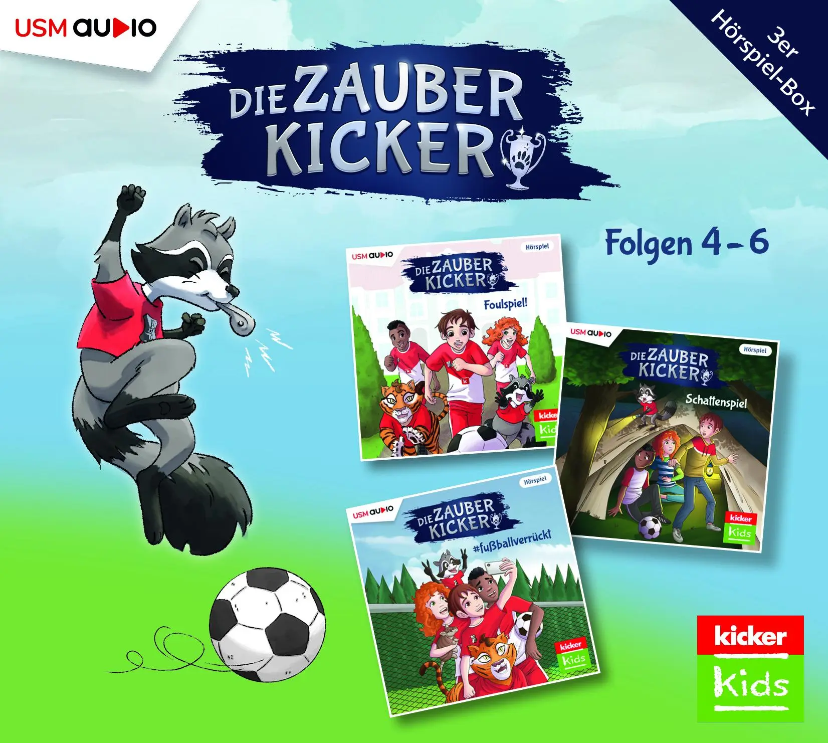 Cover: 9783803235848 | Die Zauberkicker Hörbox Folgen 4-6 (3 Audio CDs) | Schreuder (u. a.)