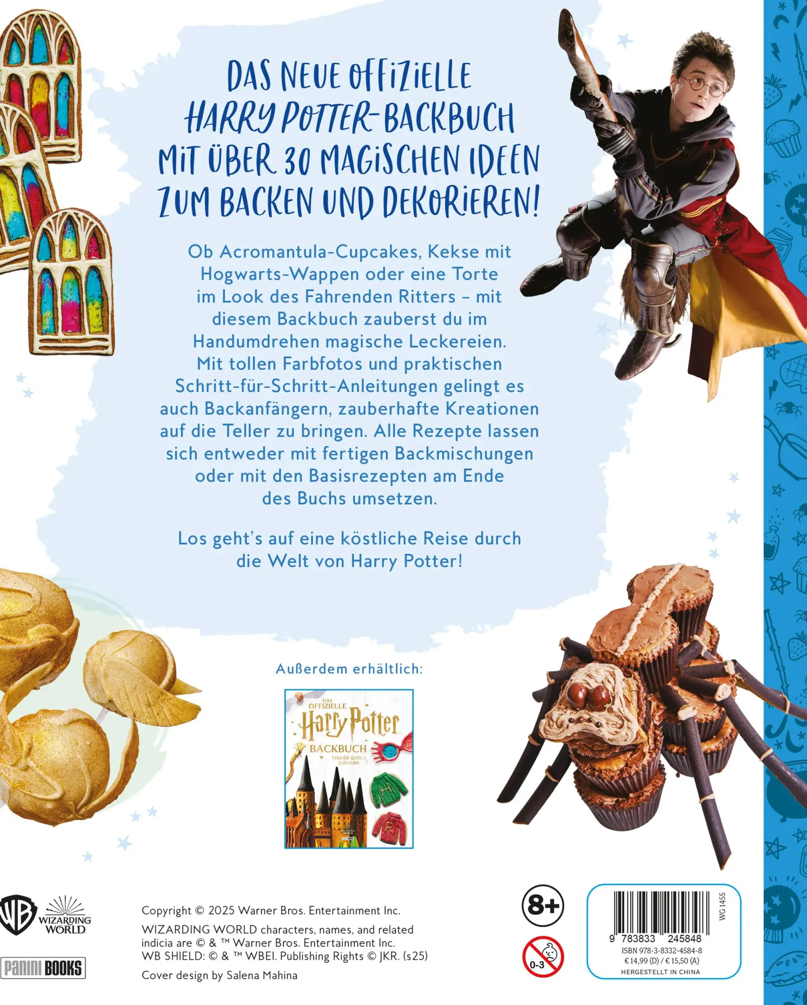Rückseite: 9783833245848 | Aus den Filmen zu Harry Potter: Zauberhafte Backkreationen | Backbuch