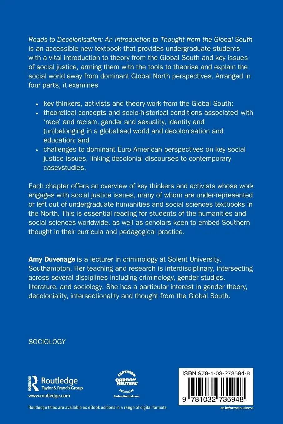 Rückseite: 9781032735948 | Roads to Decolonisation | Amy Duvenage | Taschenbuch | Englisch | 2024