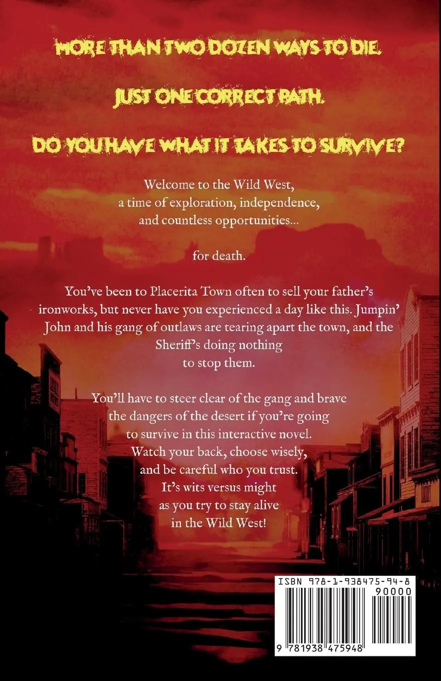 Rückseite: 9781938475948 | Try Not to Die | In the Wild West: An Interactive Adventure | Buch