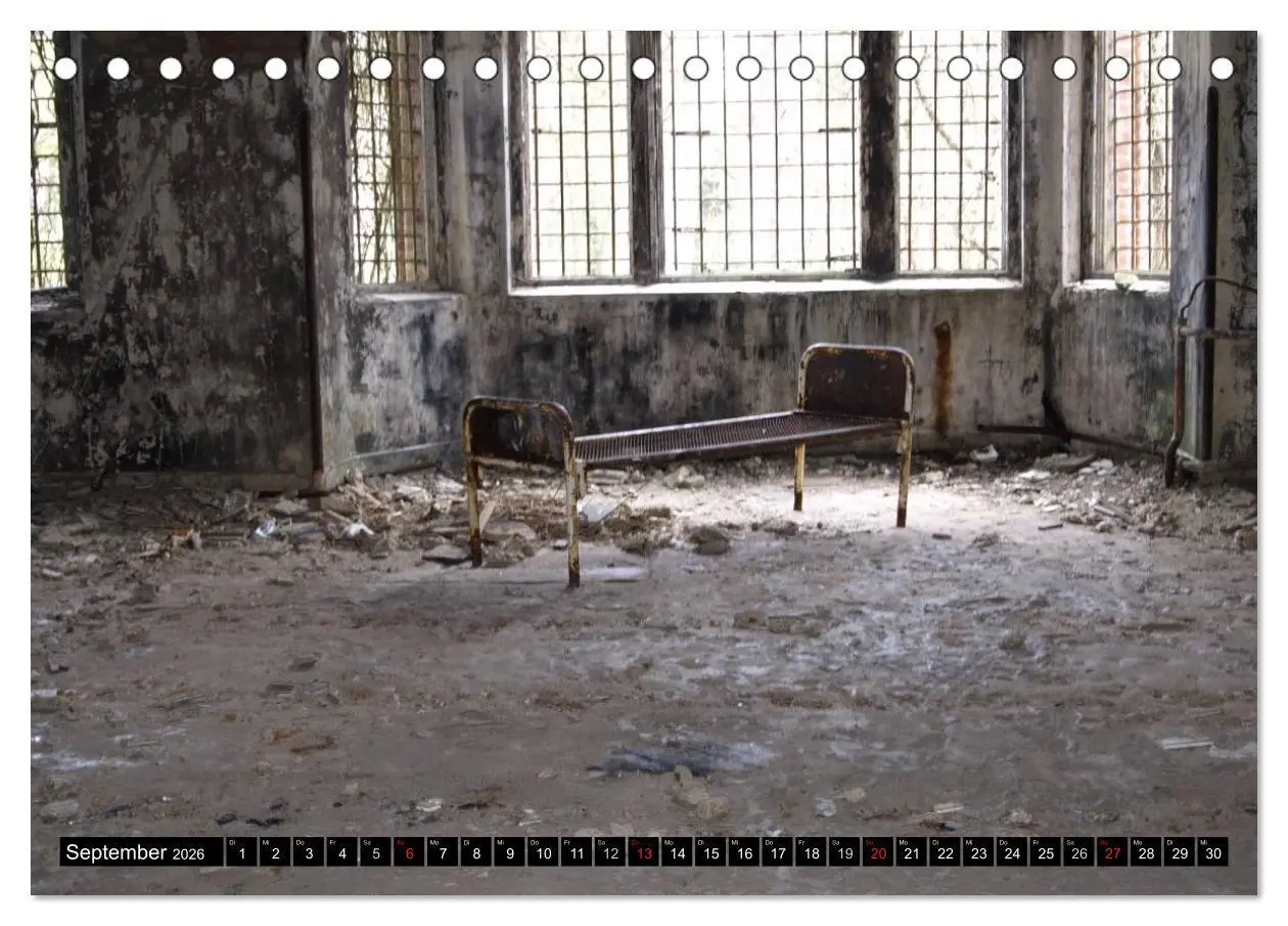Bild: 9783516125948 | Beelitz Heilstätten-Faszination des Verfalls (Tischkalender 2026...
