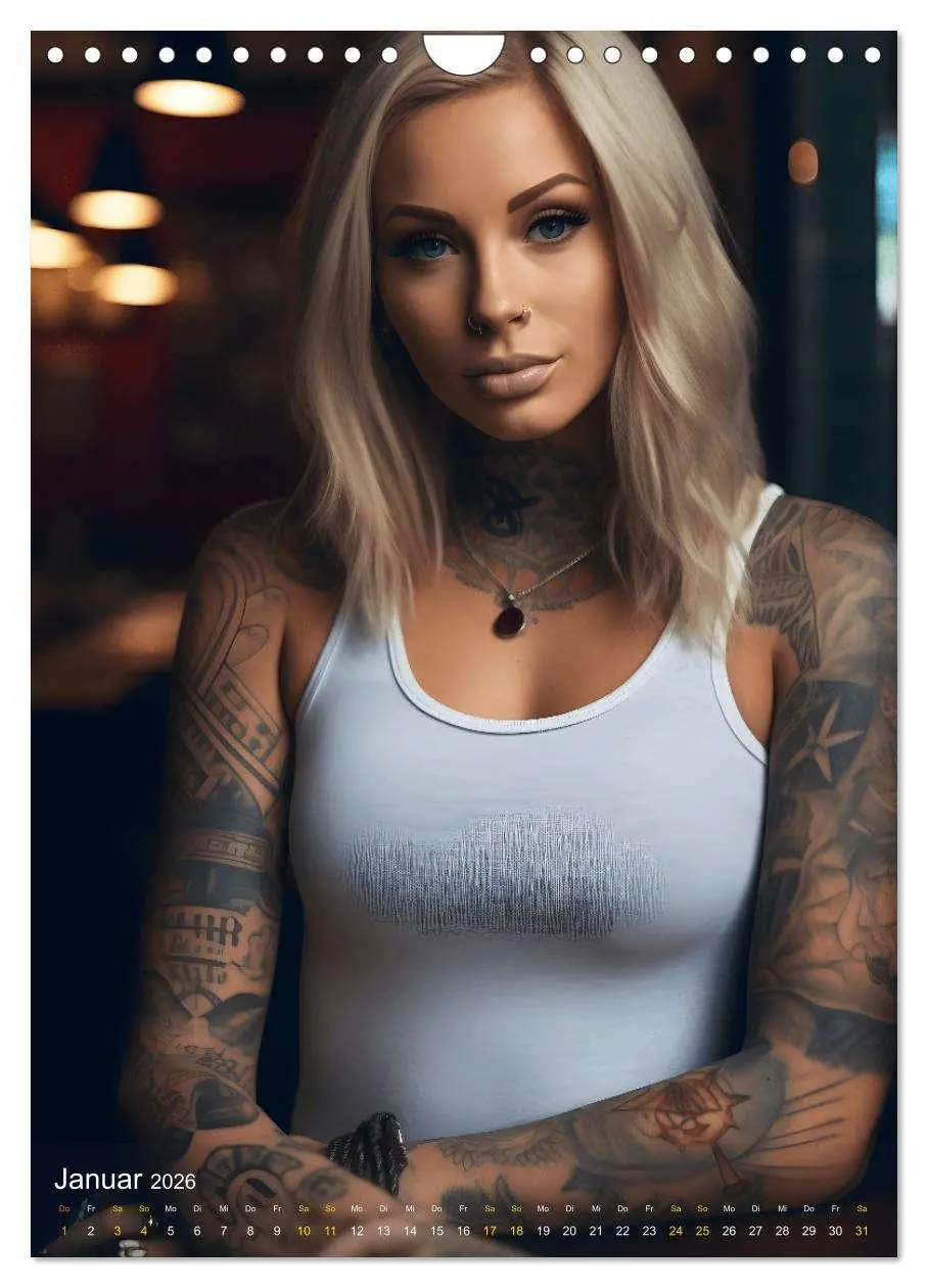Bild: 9783516295948 | Tattoo Schönheiten - zwölf Monate, zwölf Frauen und jede Menge...