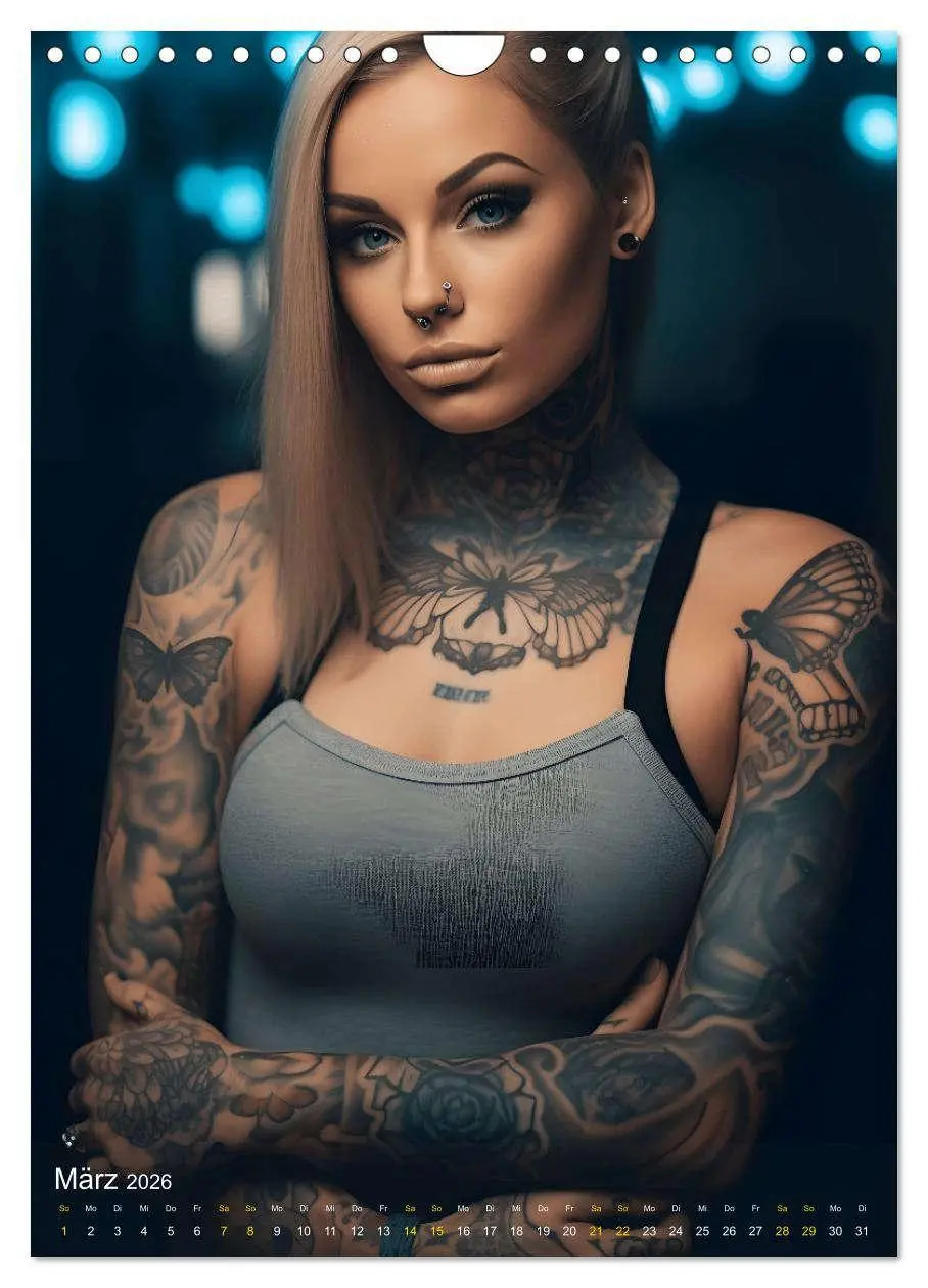 Bild: 9783516295948 | Tattoo Schönheiten - zwölf Monate, zwölf Frauen und jede Menge...