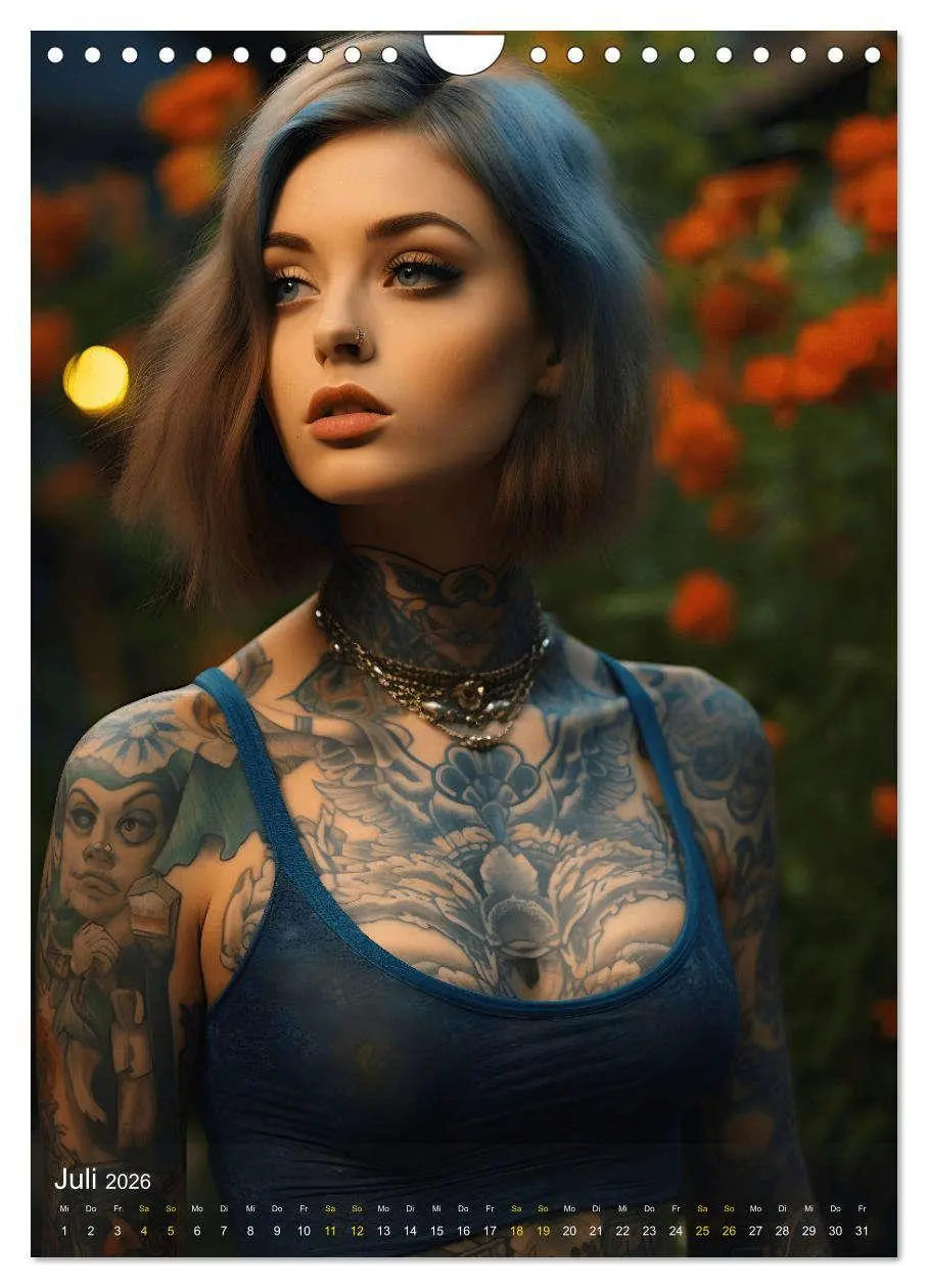 Bild: 9783516295948 | Tattoo Schönheiten - zwölf Monate, zwölf Frauen und jede Menge...