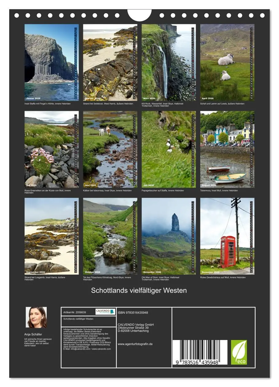 Bild: 9783516435948 | Schottlands vielfältiger Westen (Wandkalender 2026 DIN A4 hoch),...