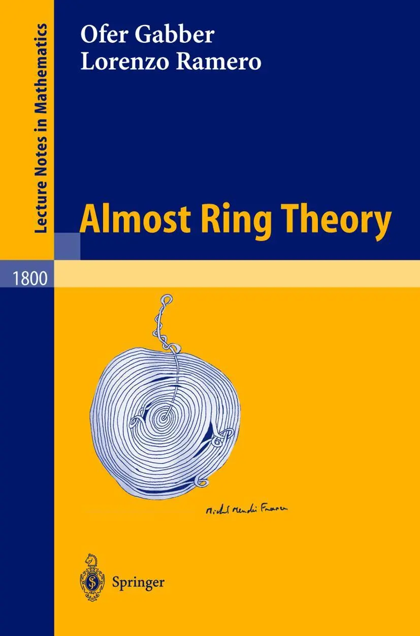 Cover: 9783540405948 | Almost Ring Theory | Lorenzo Ramero (u. a.) | Taschenbuch | vi | 2003 Cover: 9783540405948 | Almost Ring Theory | Lorenzo Ramero (u. a.) | Taschenbuch | vi | 2003