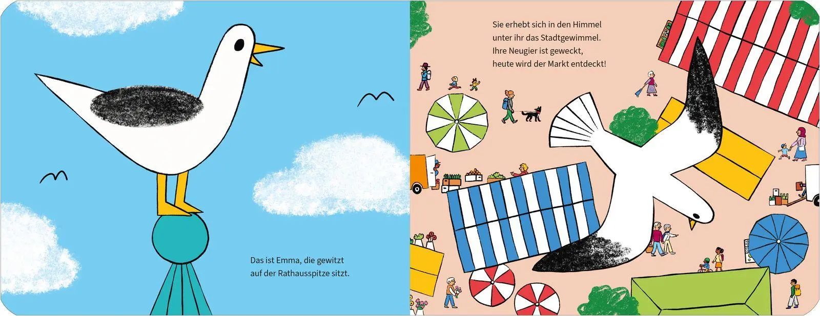Bild: 9783737375948 | Möwe Emma im Gewimmel: Auf dem Markt | Wimmelbuch ab 2 Jahren | Buch