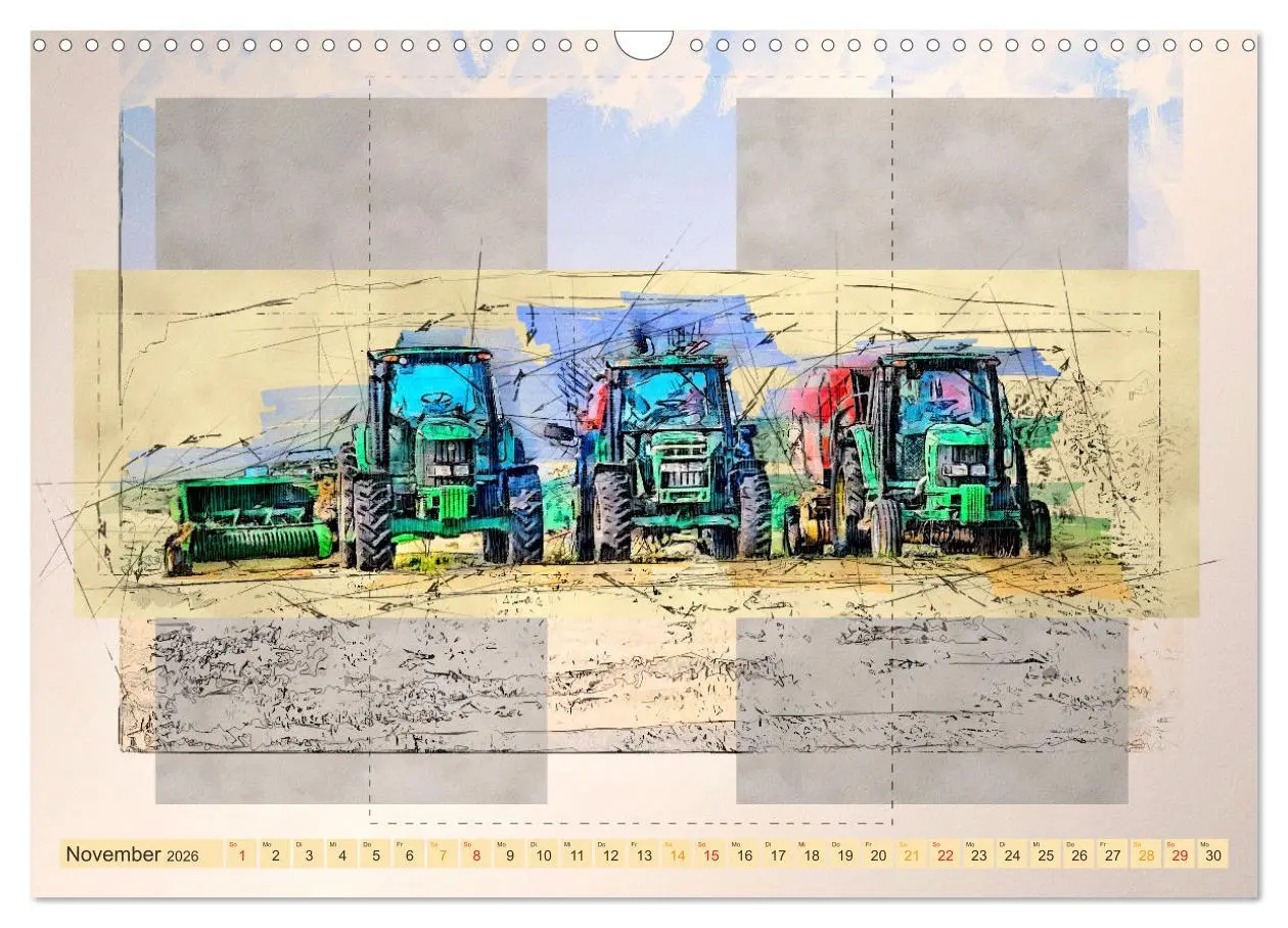 Bild: 9783457546048 | Traktoren - mein Kalender (Wandkalender 2026 DIN A3 quer), CALVENDO...