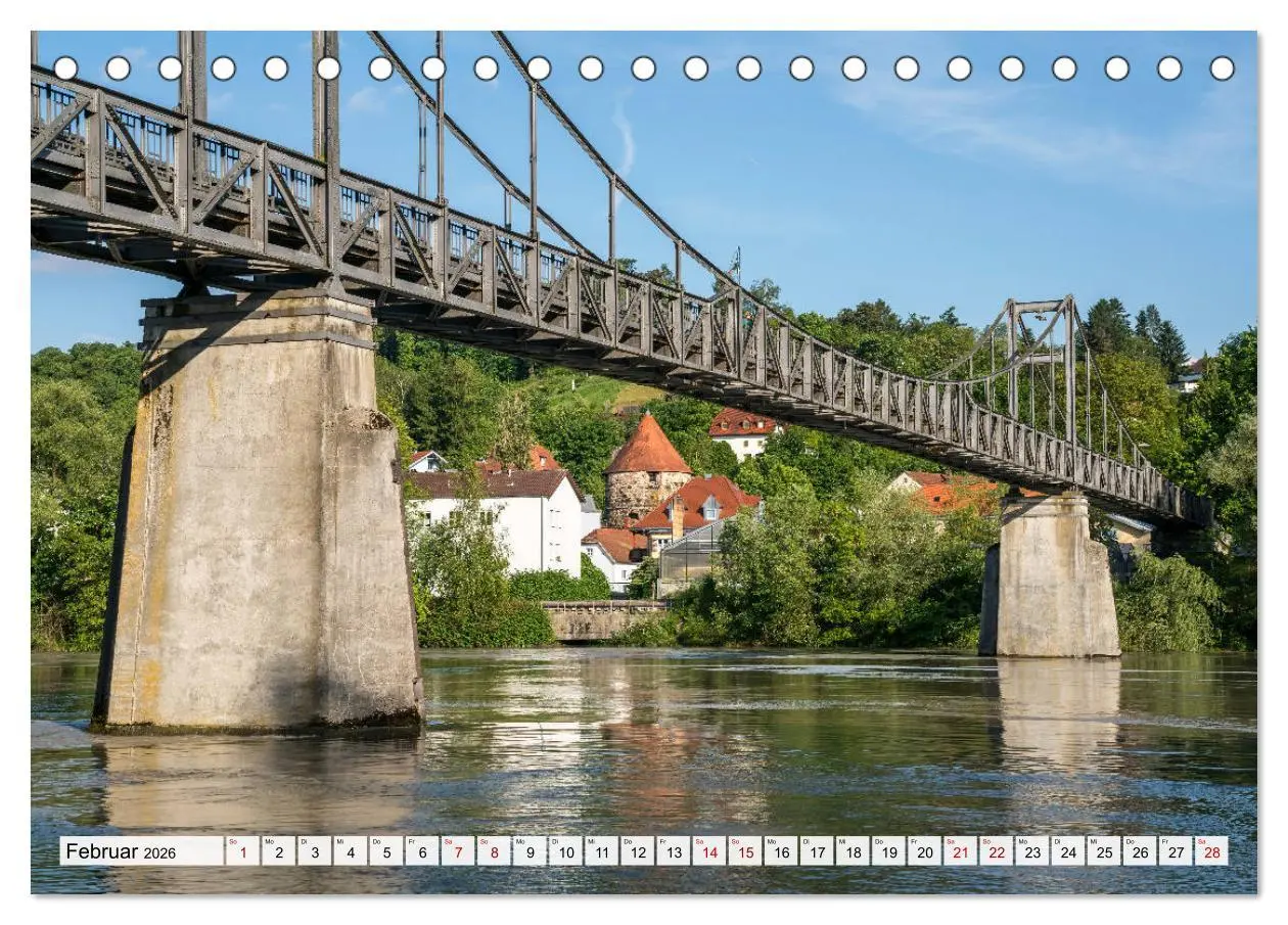 Bild: 9783457786048 | Drei Flüsse Stadt Passau (Tischkalender 2026 DIN A5 quer), CALVENDO...