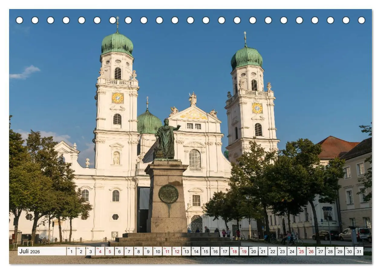 Bild: 9783457786048 | Drei Flüsse Stadt Passau (Tischkalender 2026 DIN A5 quer), CALVENDO...