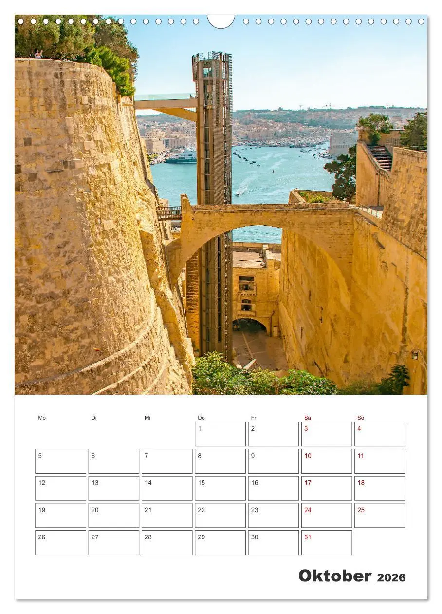 Bild: 9783516326048 | Valletta - Küstenstadt mit Charme (Wandkalender 2026 DIN A3 hoch),...