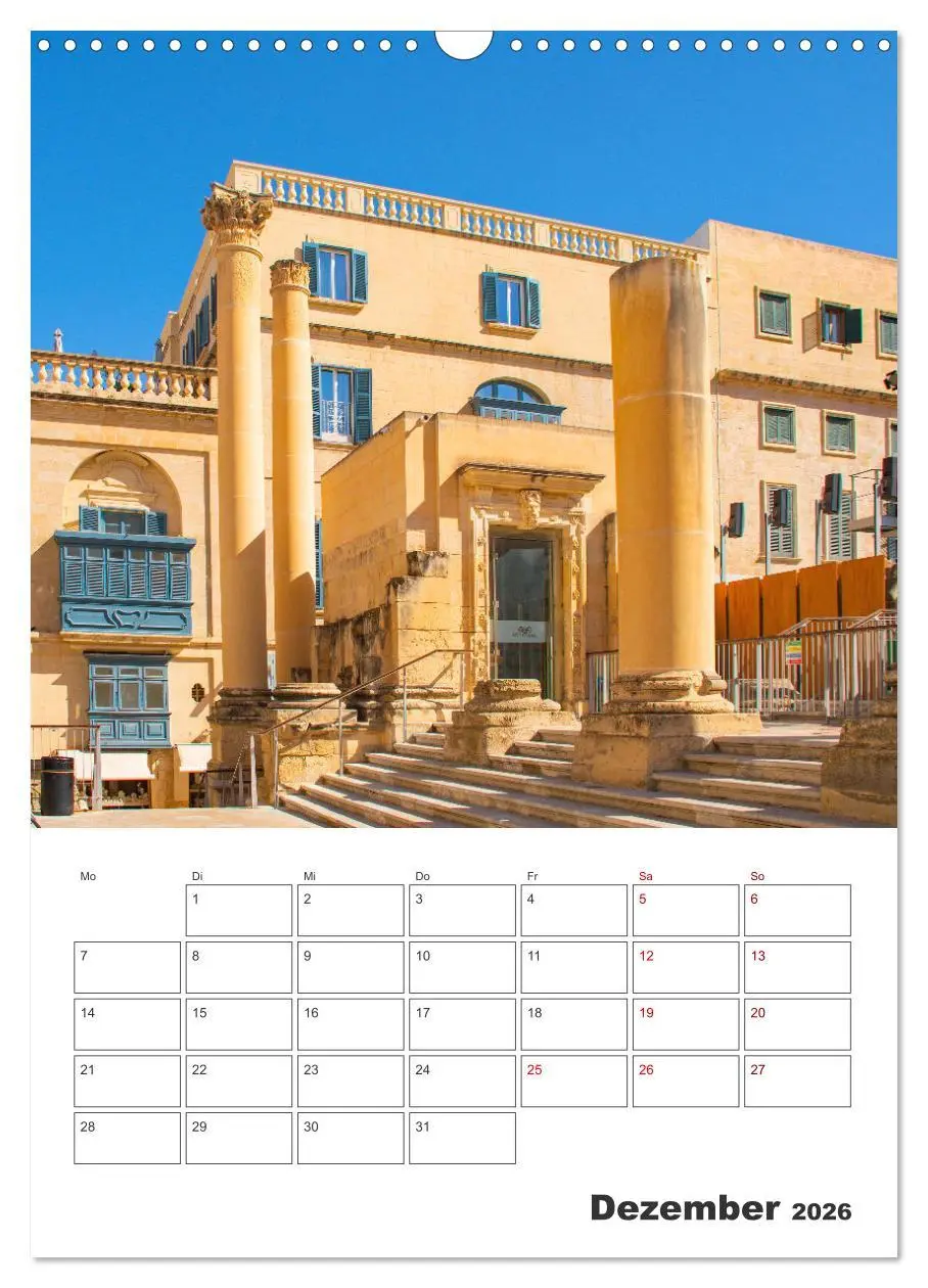 Bild: 9783516326048 | Valletta - Küstenstadt mit Charme (Wandkalender 2026 DIN A3 hoch),...