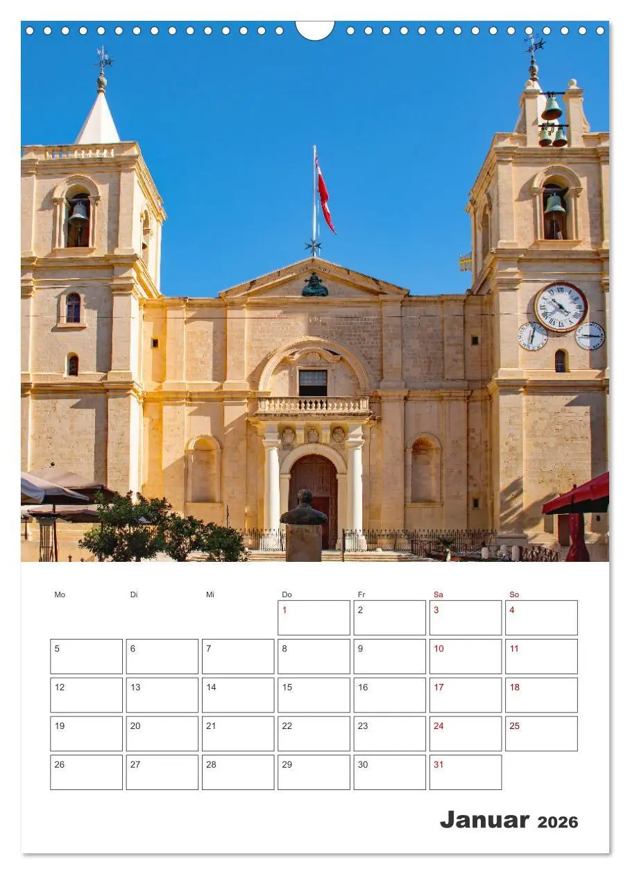 Bild: 9783516326048 | Valletta - Küstenstadt mit Charme (Wandkalender 2026 DIN A3 hoch),...