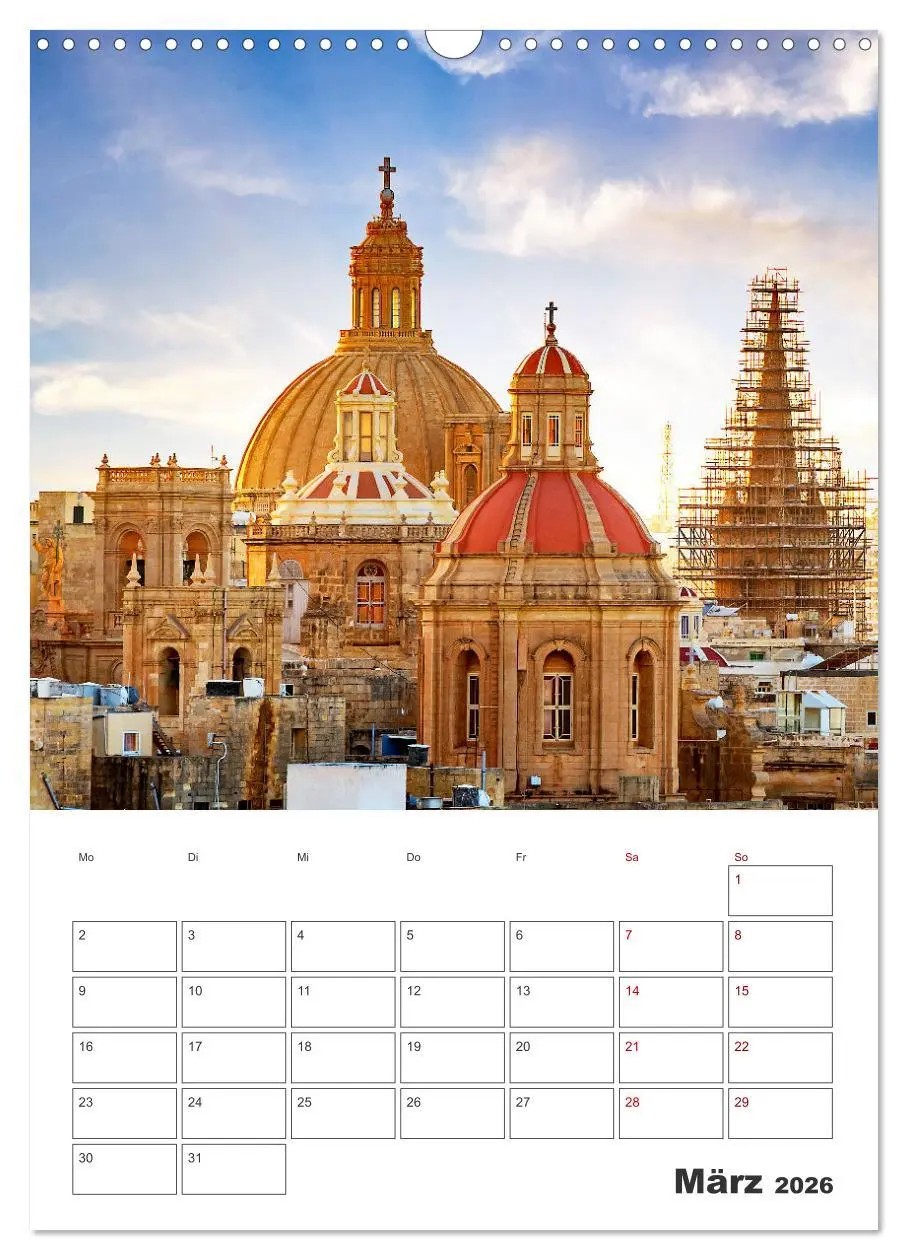 Bild: 9783516326048 | Valletta - Küstenstadt mit Charme (Wandkalender 2026 DIN A3 hoch),...